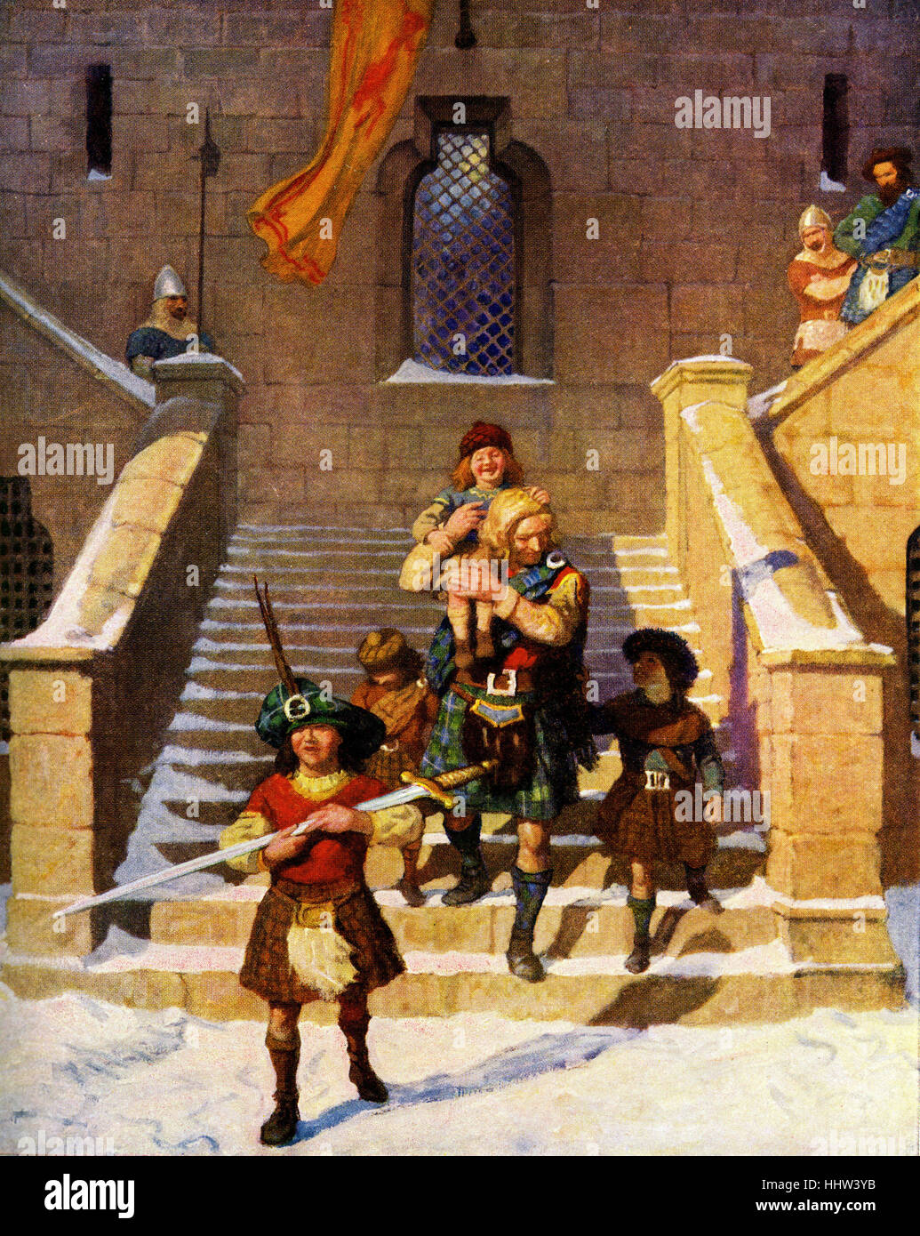 The Scottish Chiefs By Jane Porter William Wallace And The Children It Was A Clear Frosty Day And The Keeness Of The Air Stock Photo Alamy