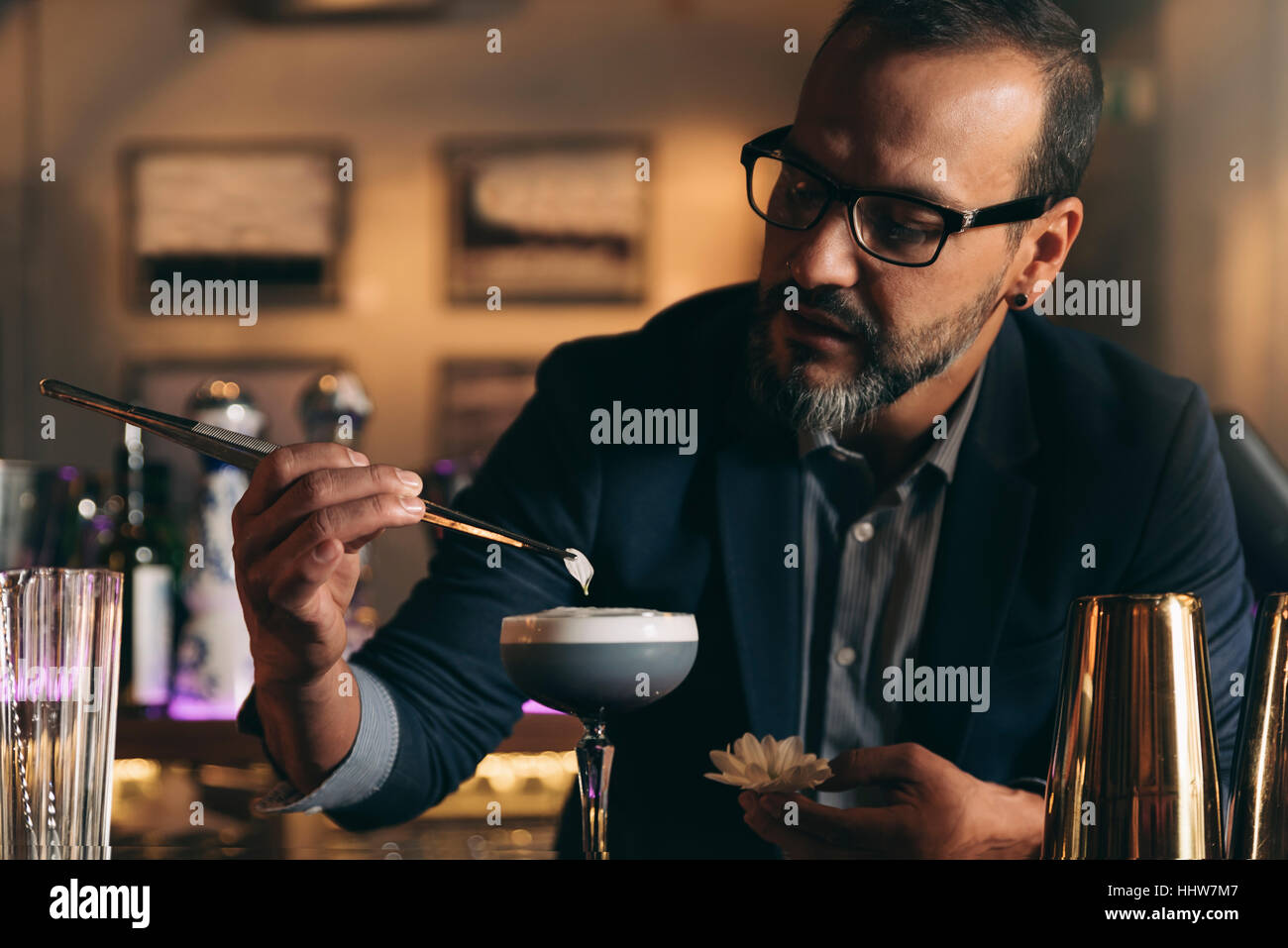 Barman night club hi-res stock photography and images - Alamy