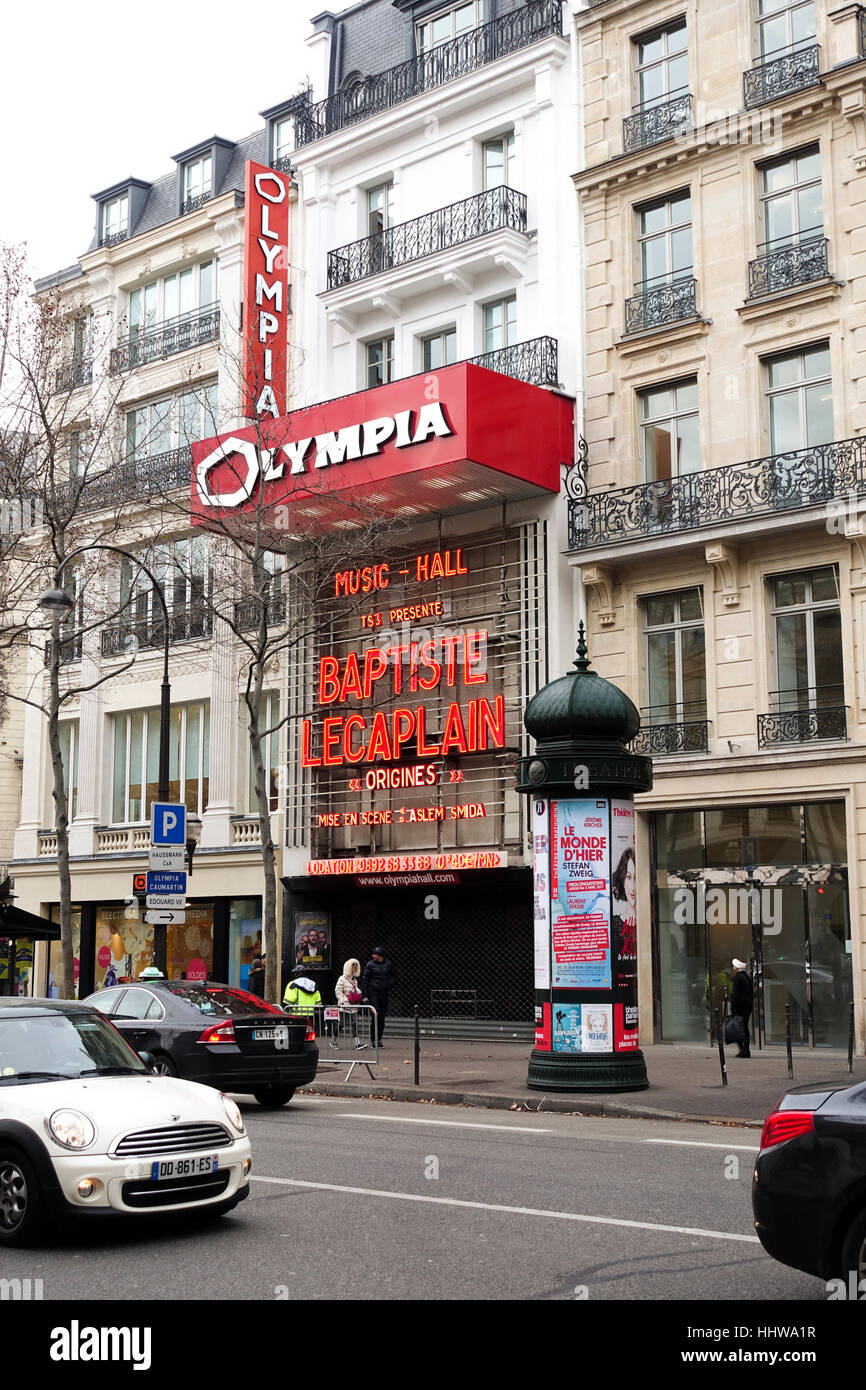 Olympia Music Hall Paris High Resolution Stock Photography and Images -  Alamy