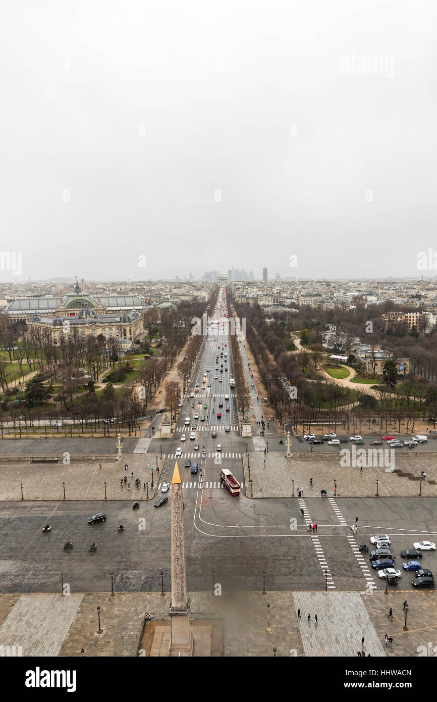 Paris, France - Avenue des Champs-Elysees Stock Photo - Alamy