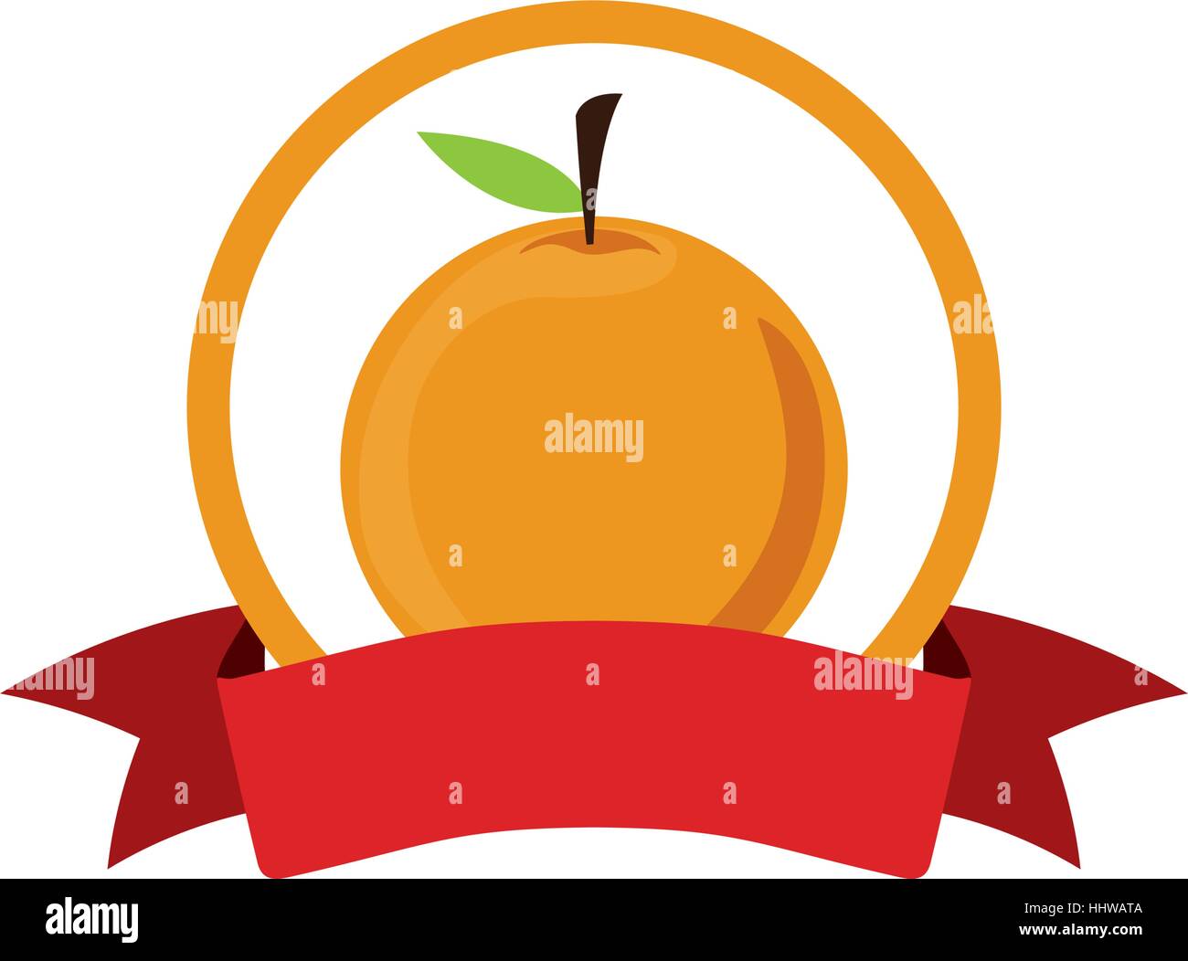 label silhouette colorful with orange vector illustration Stock Vector