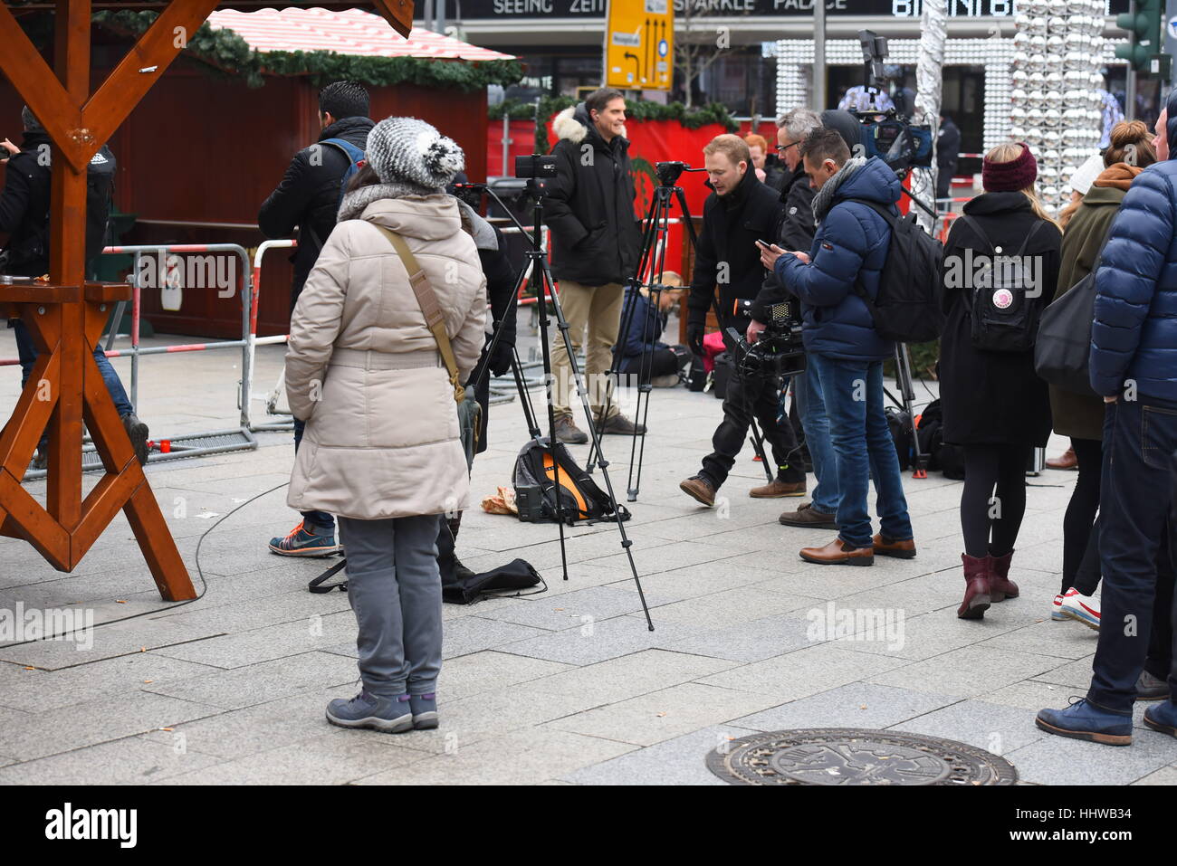 Aftermath Of The Suspected Berlin Christmas Market Terror Attack ...