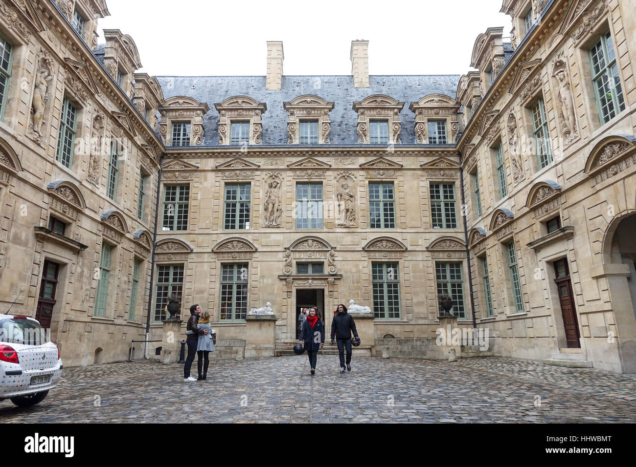 Hôtel de Sully in the Marais, Paris, France. Stock Photo