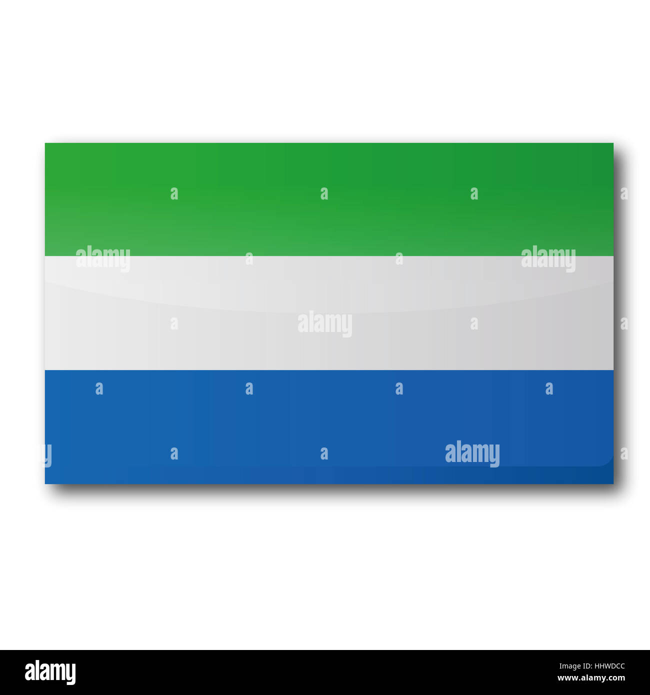 flag of sierra leone Stock Photo - Alamy