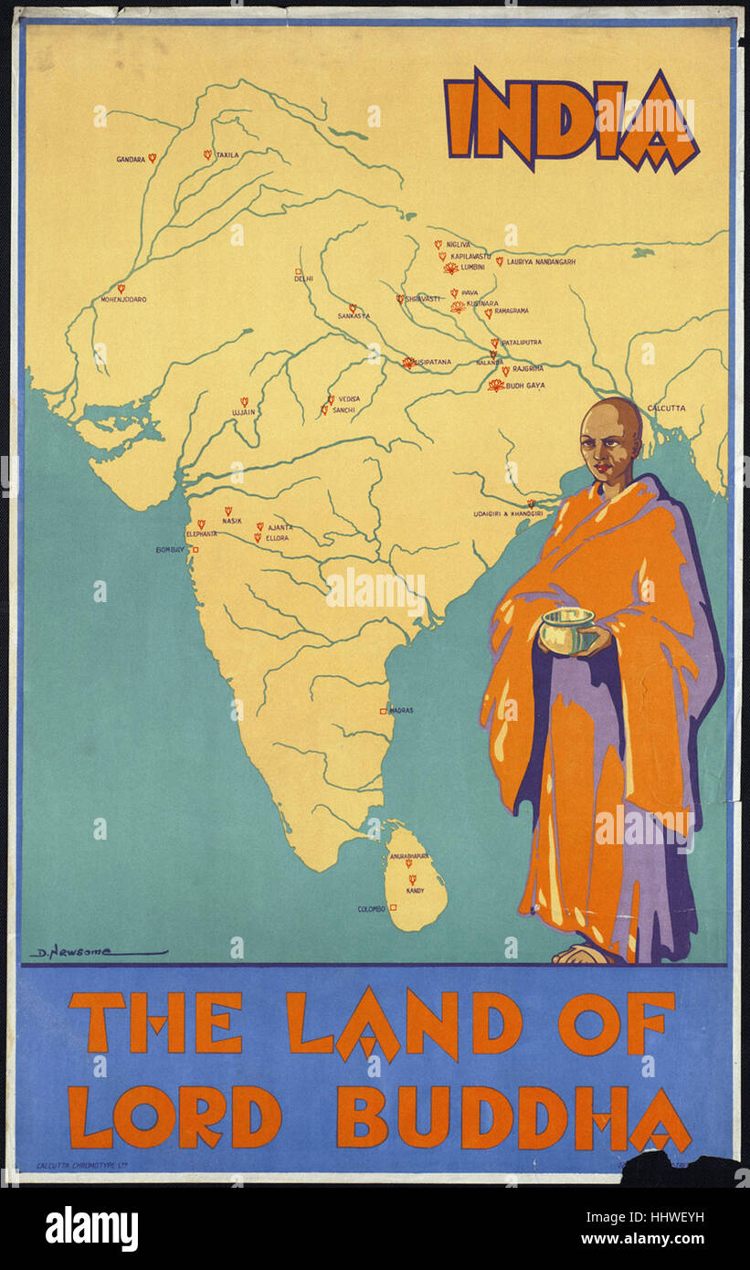 1920s travel poster india hi-res stock photography and images - Alamy
