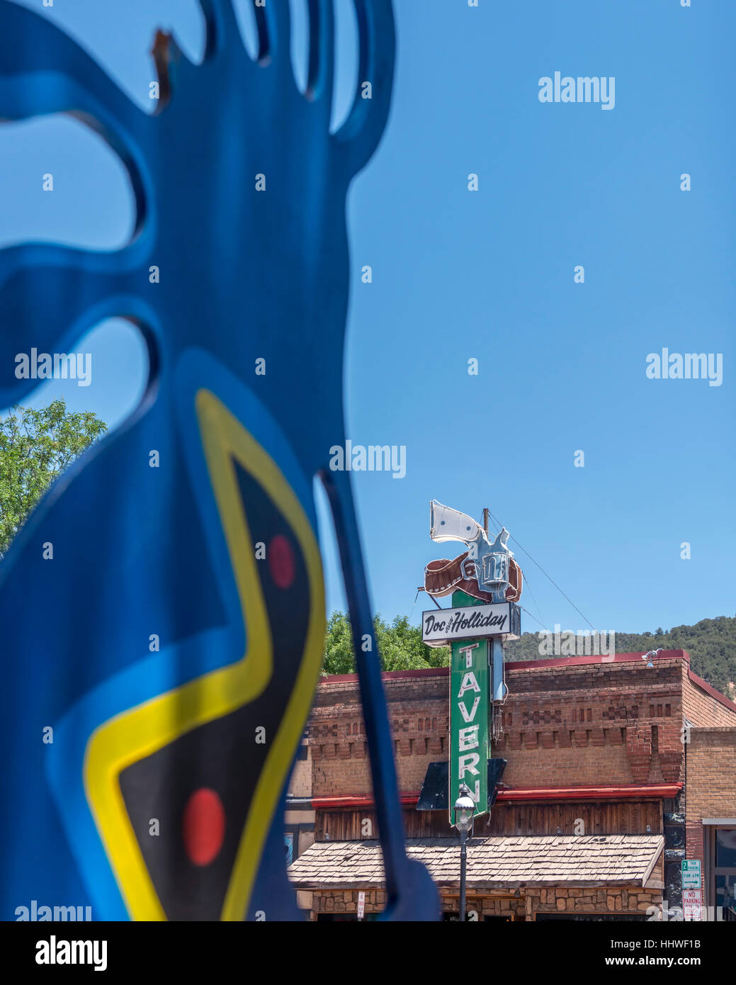 Doc Holliday's Saloon and Restaurant. Glenwood Springs. Colorado. USA Stock Photo