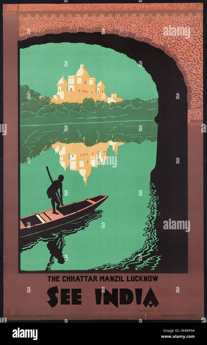 1920s travel poster india hi-res stock photography and images - Alamy