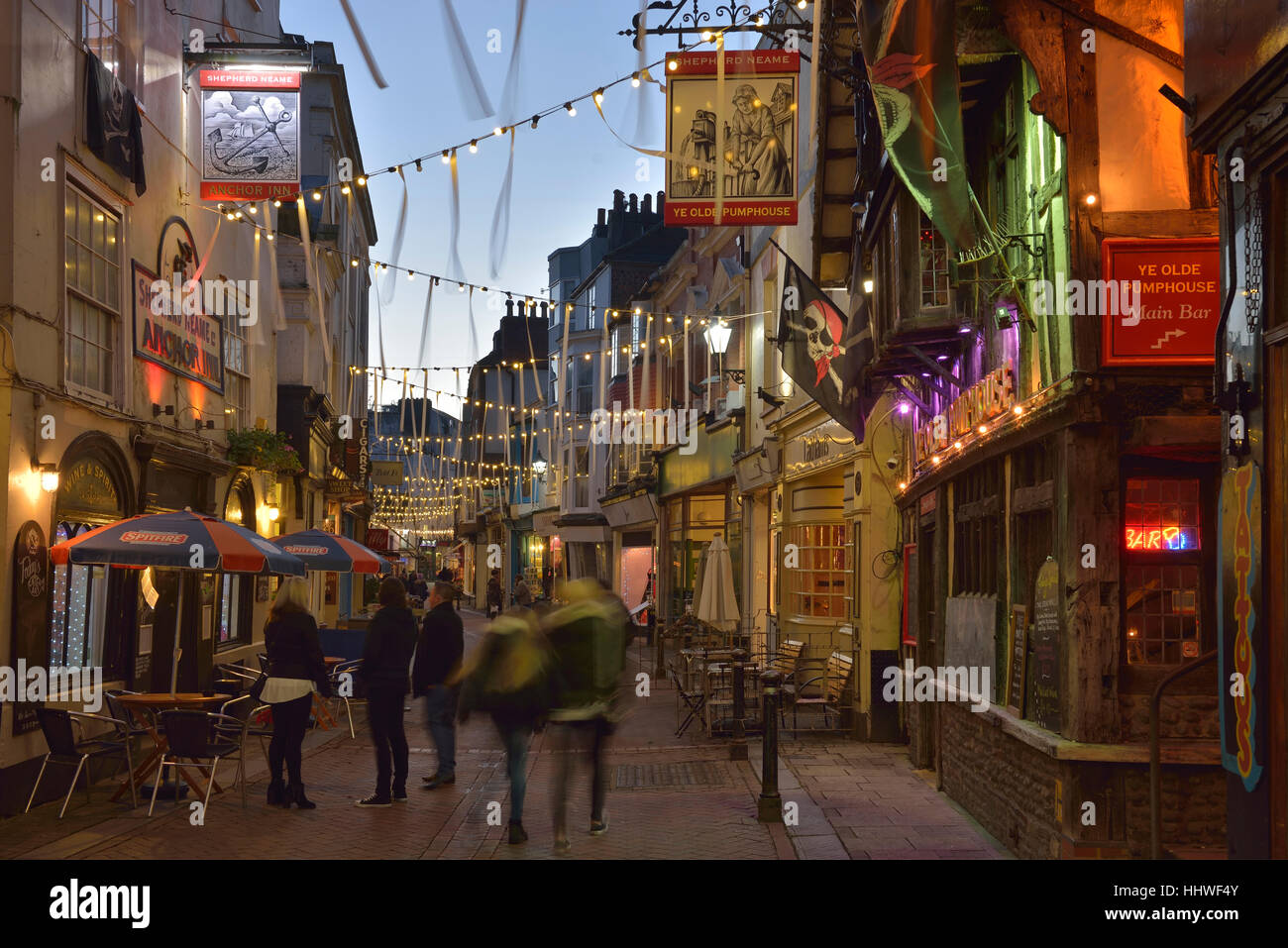 street shops old town hastings hires stock photography and
