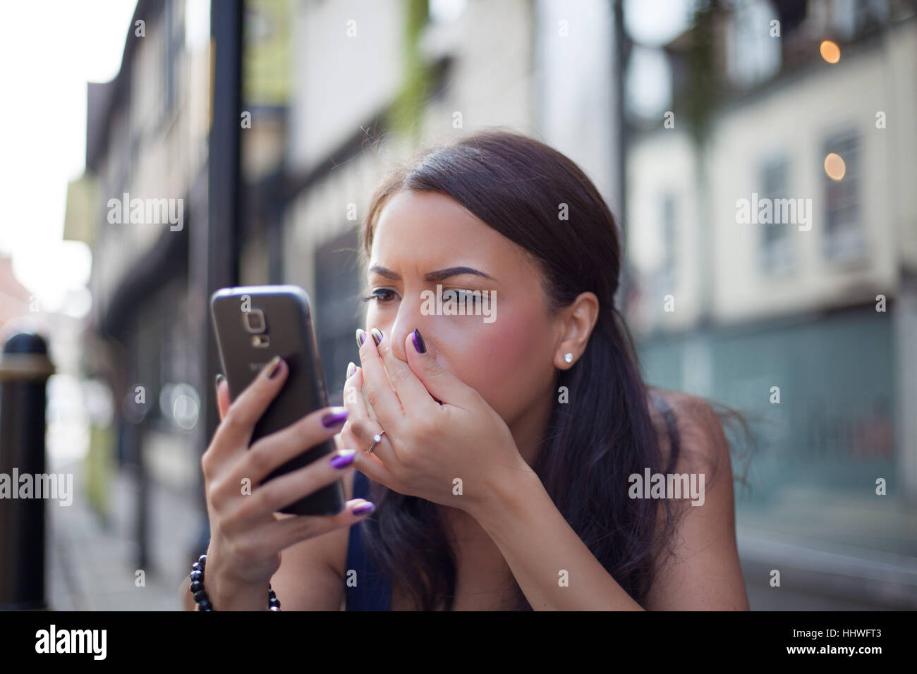 Shocking Text Message Stock Photo - Alamy