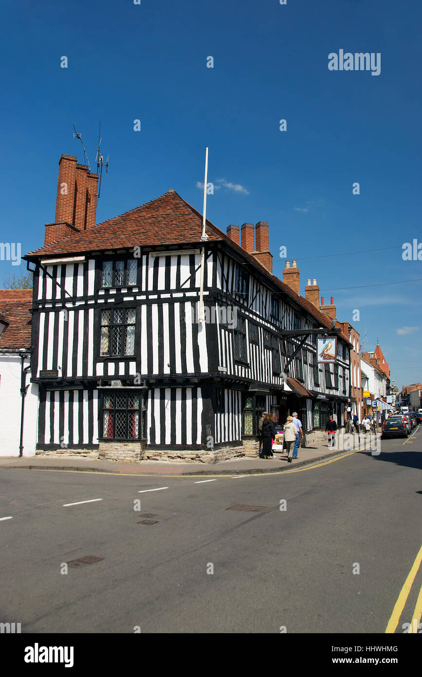 Junction of Church Street and Scholars Lane in StratforduponAvon, Warwickshire, England, U.K