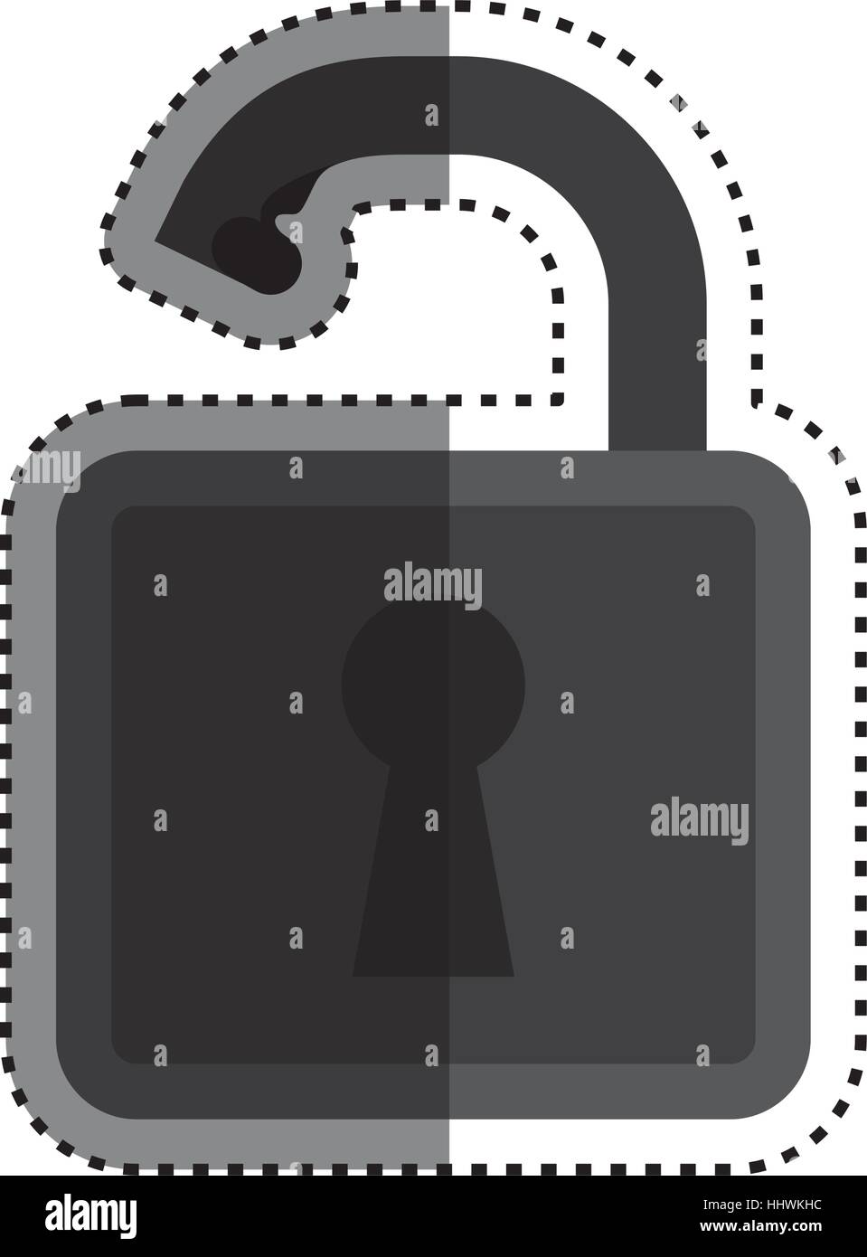 Padlock security system Stock Vector Image & Art - Alamy