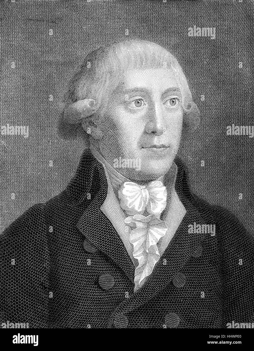 Gottfried August Buerger, December 31, 1747 - June 8, 1794, was a German poet, historical image or illustration, published 1890, digital improved Stock Photo