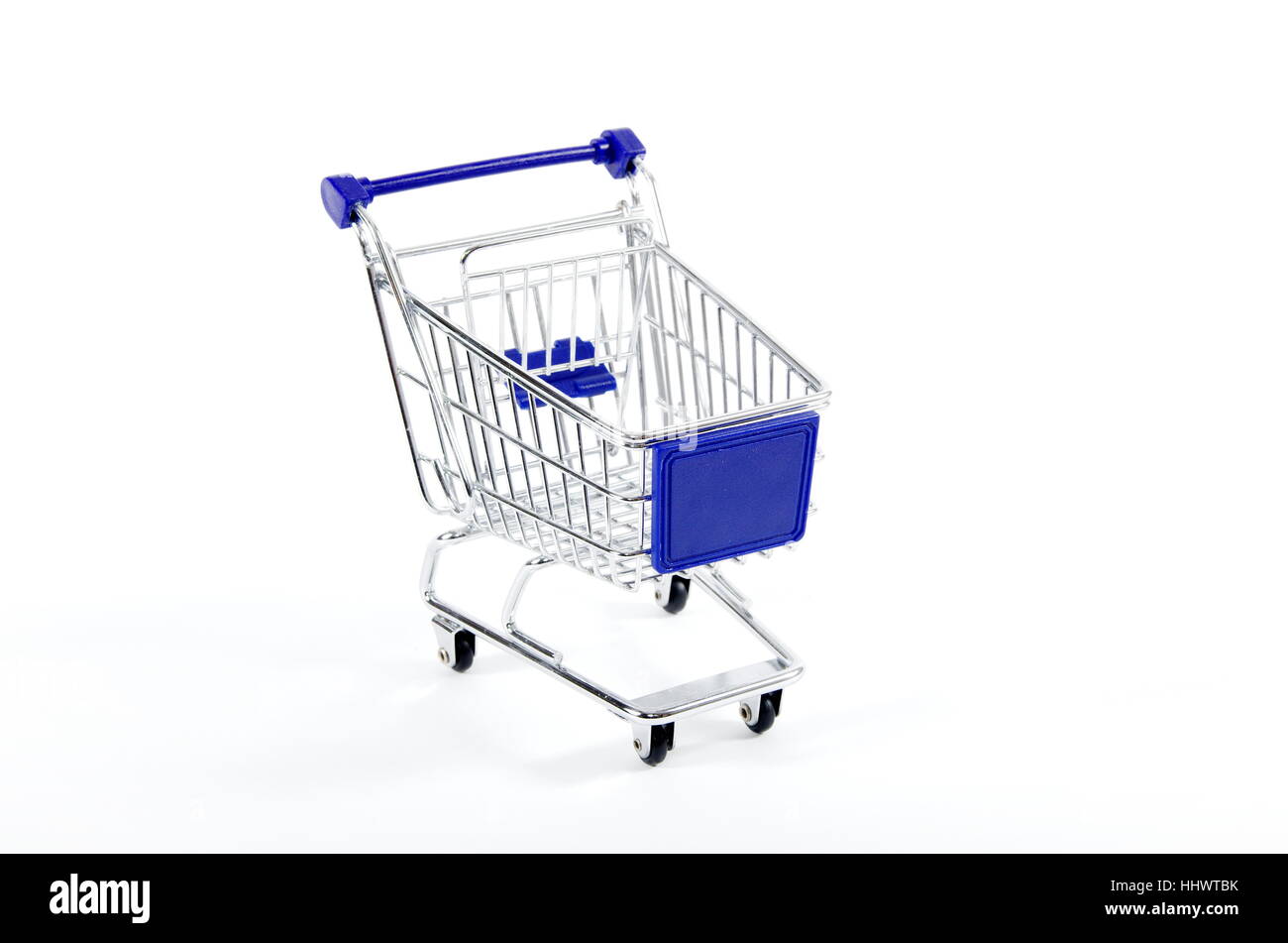 isolated shopping cart on the white background Stock Photo