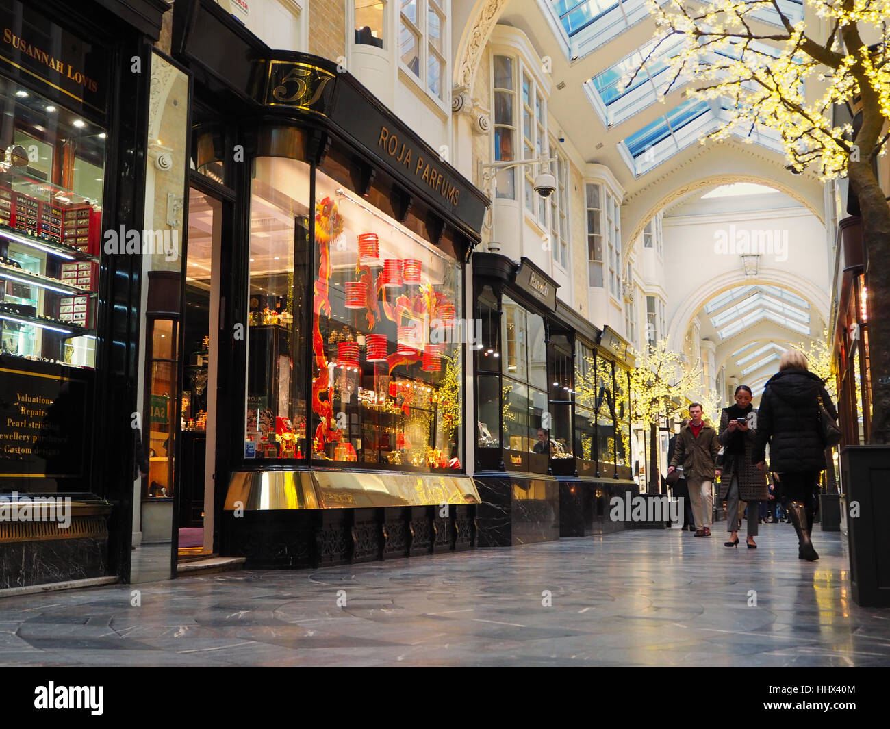 Burlington Arcade shopping centre, London Stock Photo Alamy