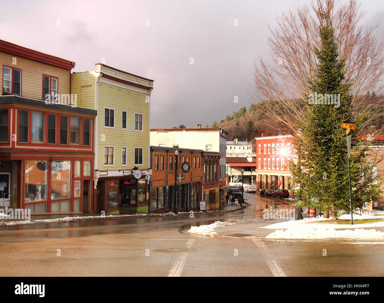 Saranac Lake , New York, USA. January 19, 2017. The beautiful small