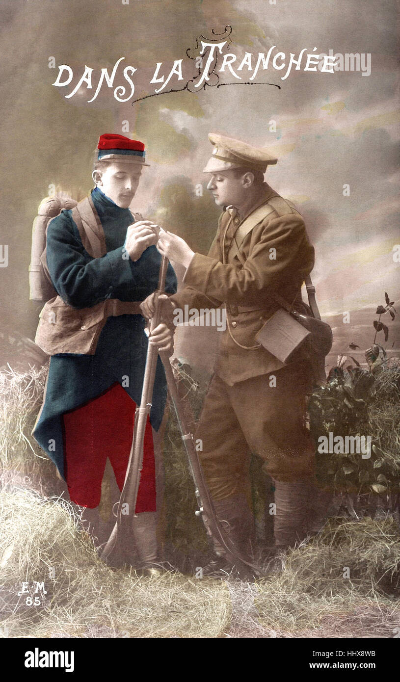 English soldiers trenches france hi-res stock photography and images ...