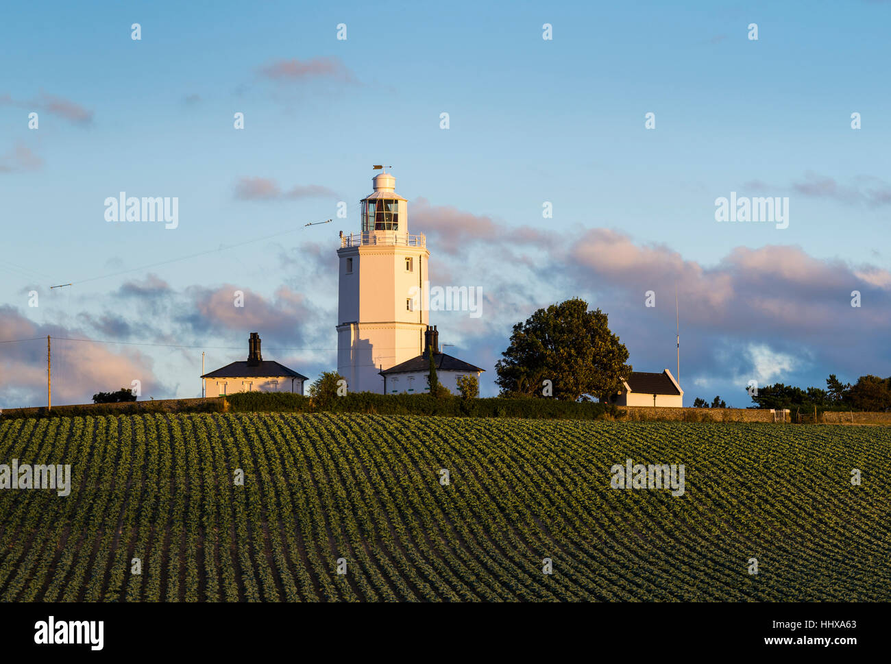 North Foreland Lighthouse nr Broadstairs on the Kent coast Stock Photo
