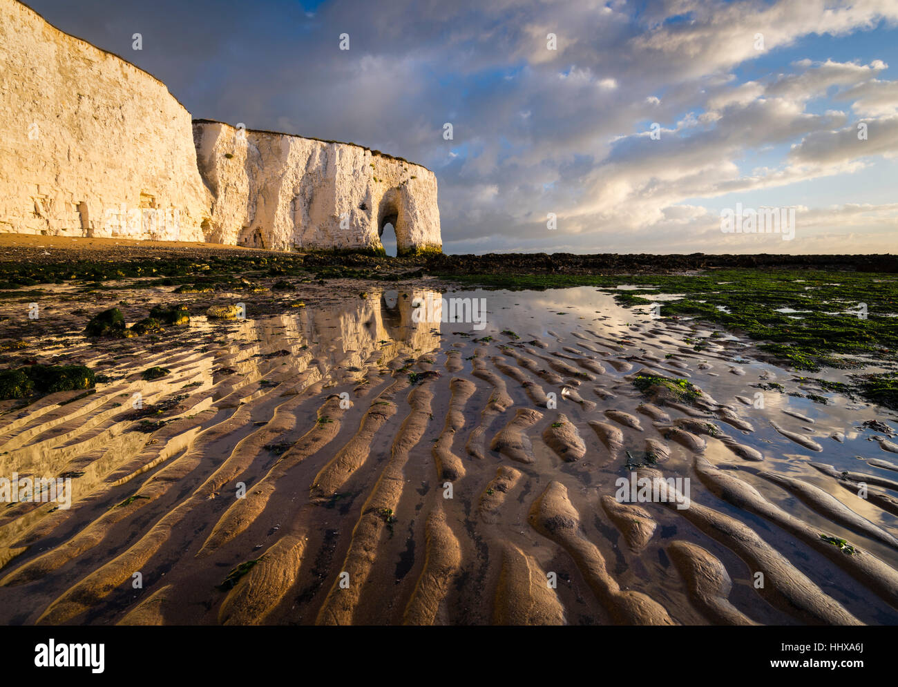 Sand ripples at Kingsgate bay, Broadstairs, Kent Stock Photo Alamy