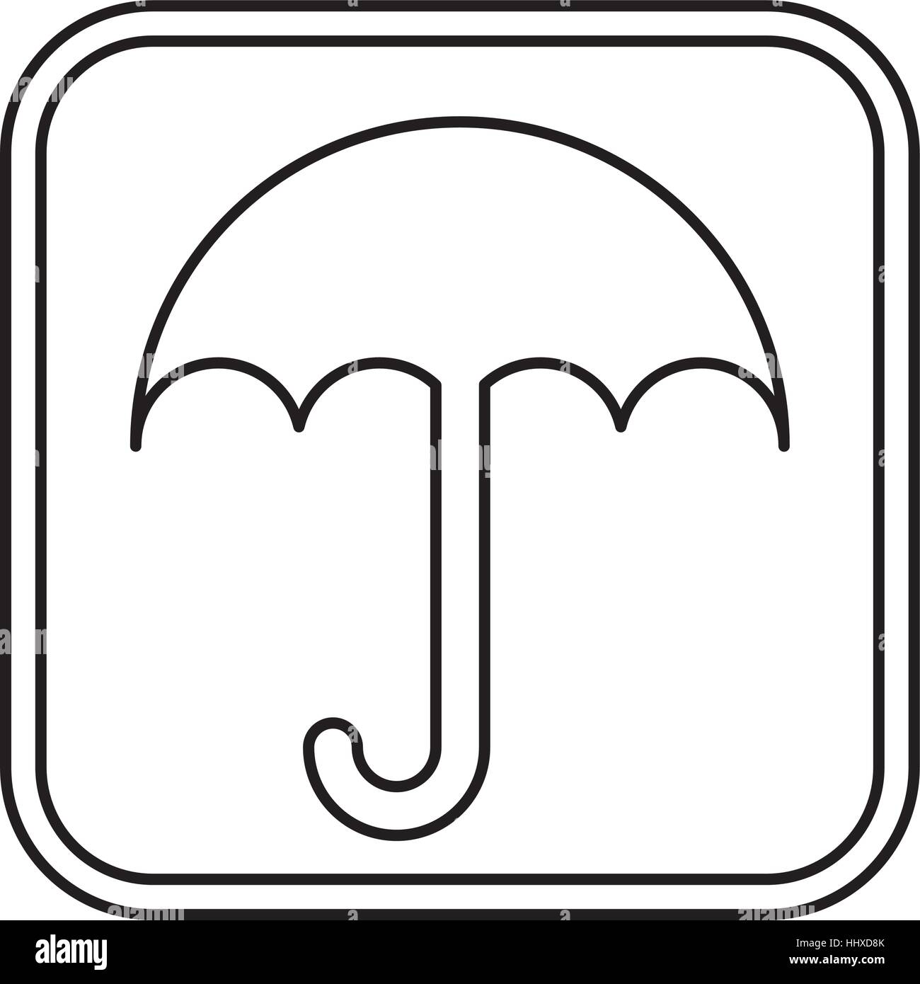 umbrella packing symbol icon vector illustration design Stock Vector ...