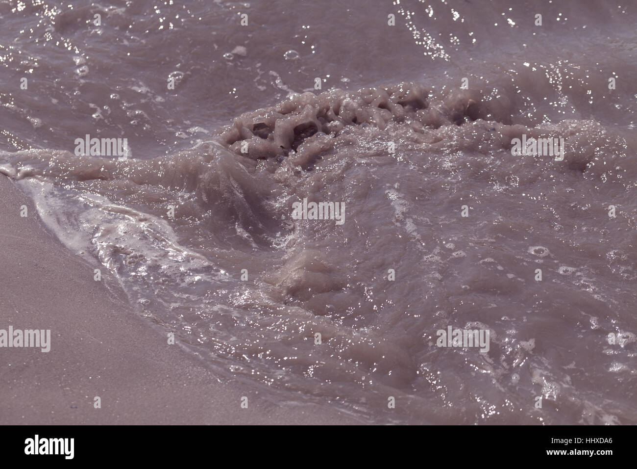 sand and mud in industrial water, note shallow depth of field Stock ...