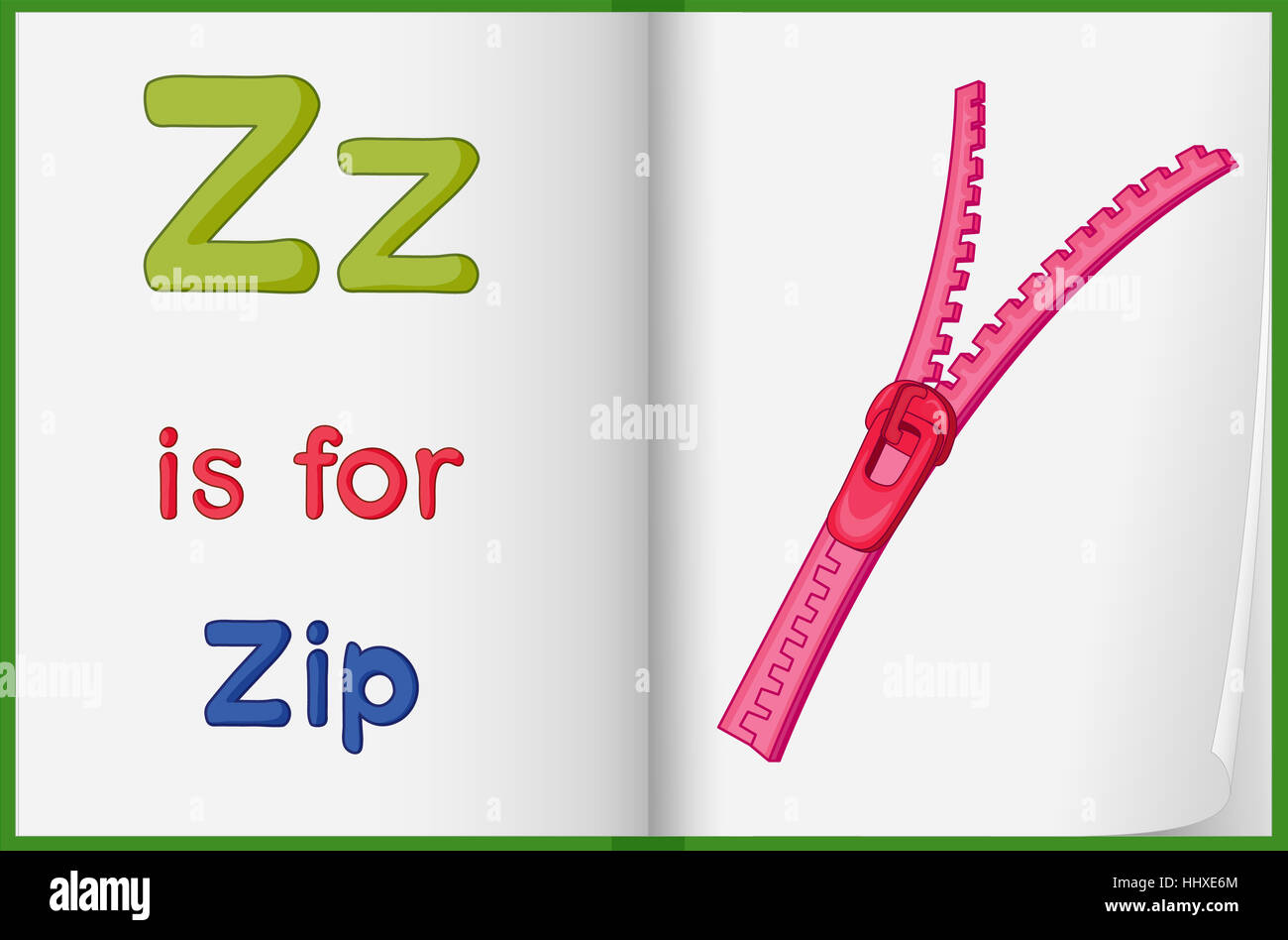 Z is for zipper hires stock photography and images Alamy