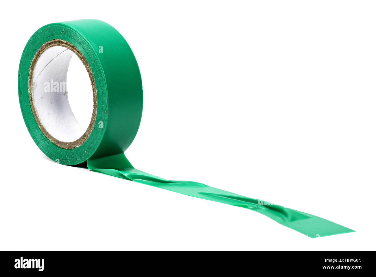green insulating tape isolated on white background Stock Photo Alamy