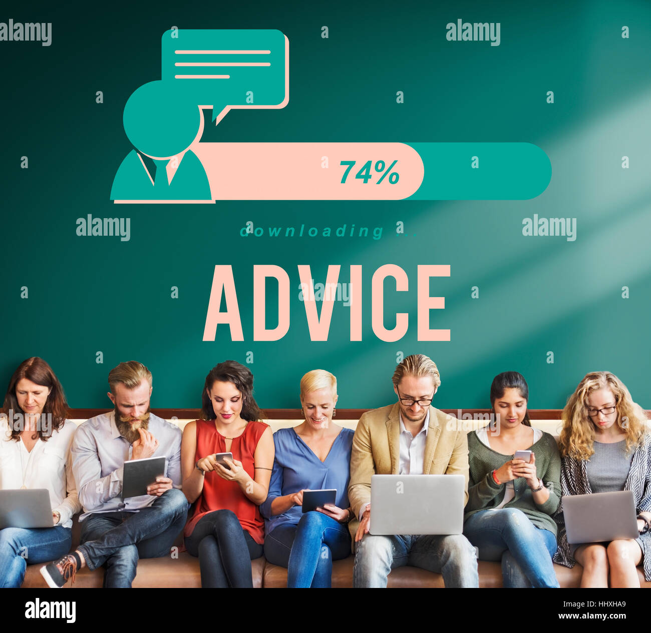 Communication Discussion Connection Advice Information Concept Stock