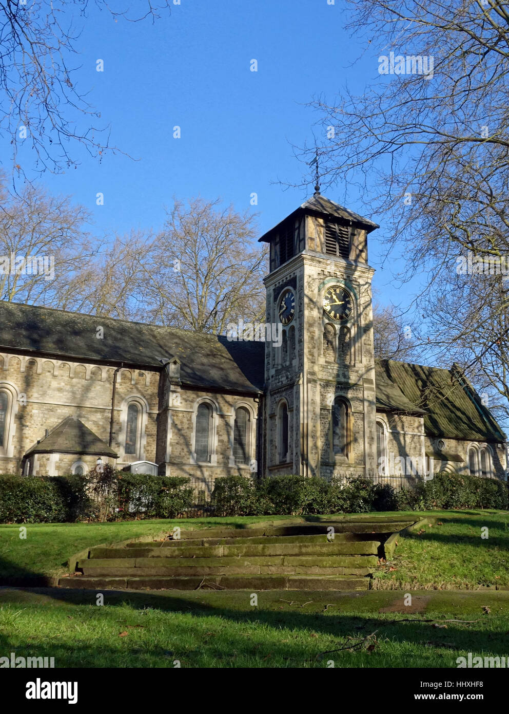 St Pancras Old Church, Somers Town, London Stock Photo
