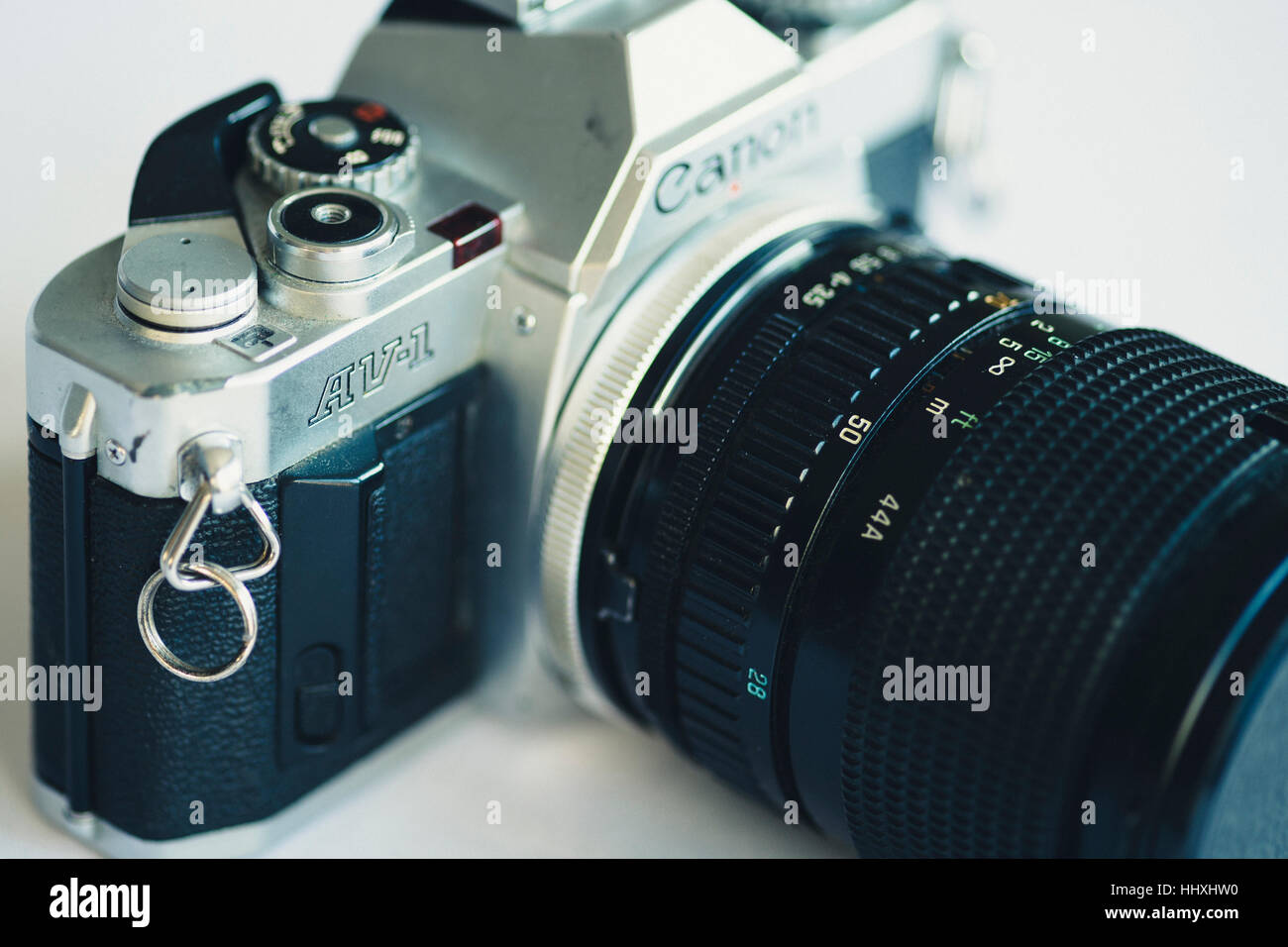 Canon AV1 Single Lens Reflex Film Camera Stock Photo Alamy