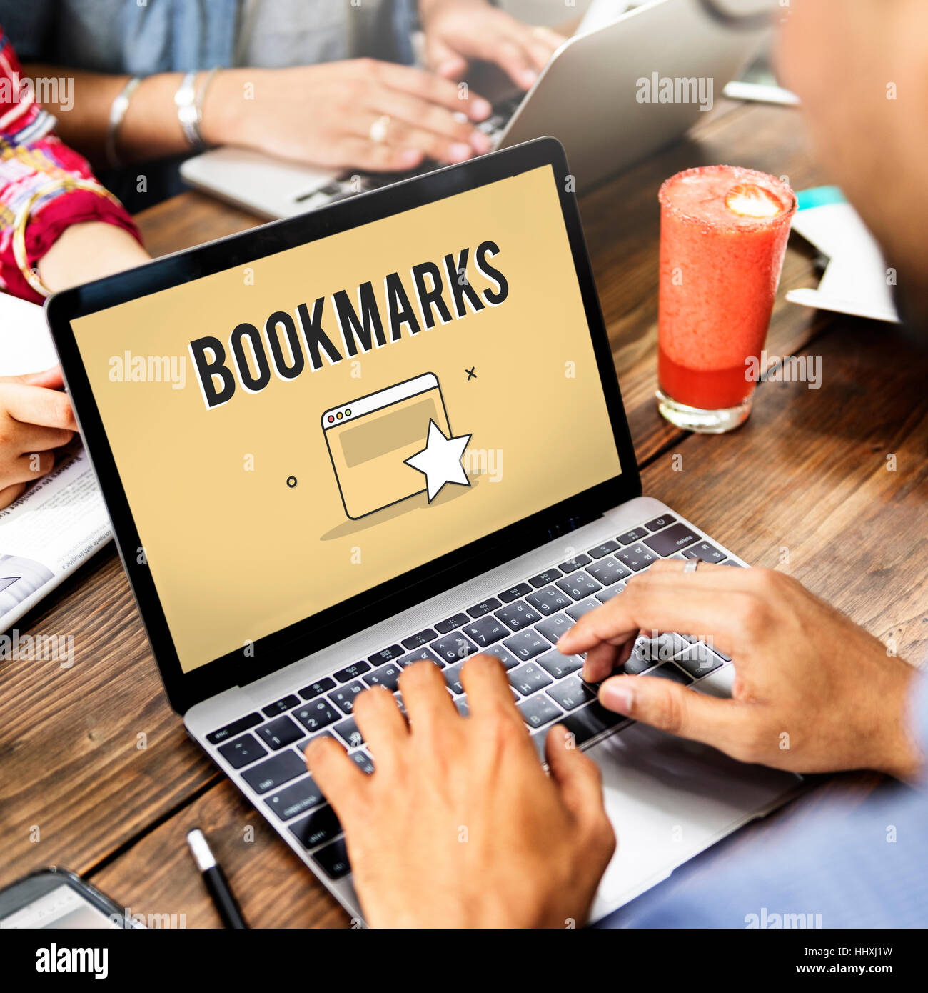 Bookmarks Favorite Internet Social Media Concept Stock Photo - Alamy