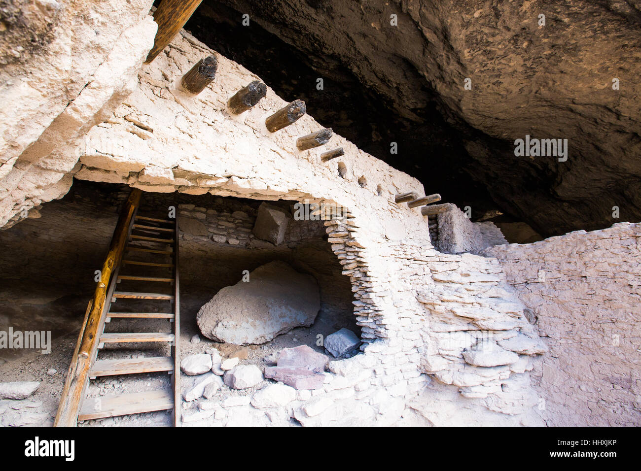 Gila Cliff Dwellings National Monument Stock Photo