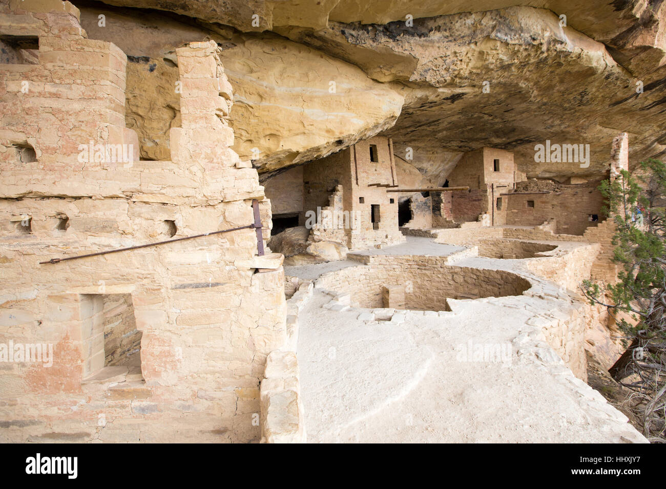 Balcony House cliff dwelling, Mesa Verde National Park, New Mexico, USA Stock Photo