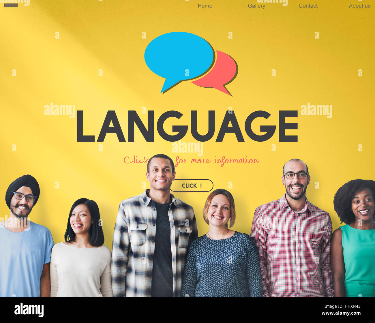 Online Language Learning Interface Concept Stock Photo - Alamy