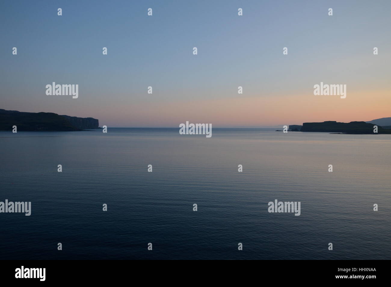 Loch Bracadale at Sunset. Stock Photo