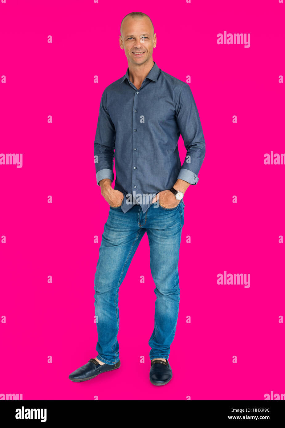 People Man Full Body Studio Shoot Concept Stock Photo - Alamy