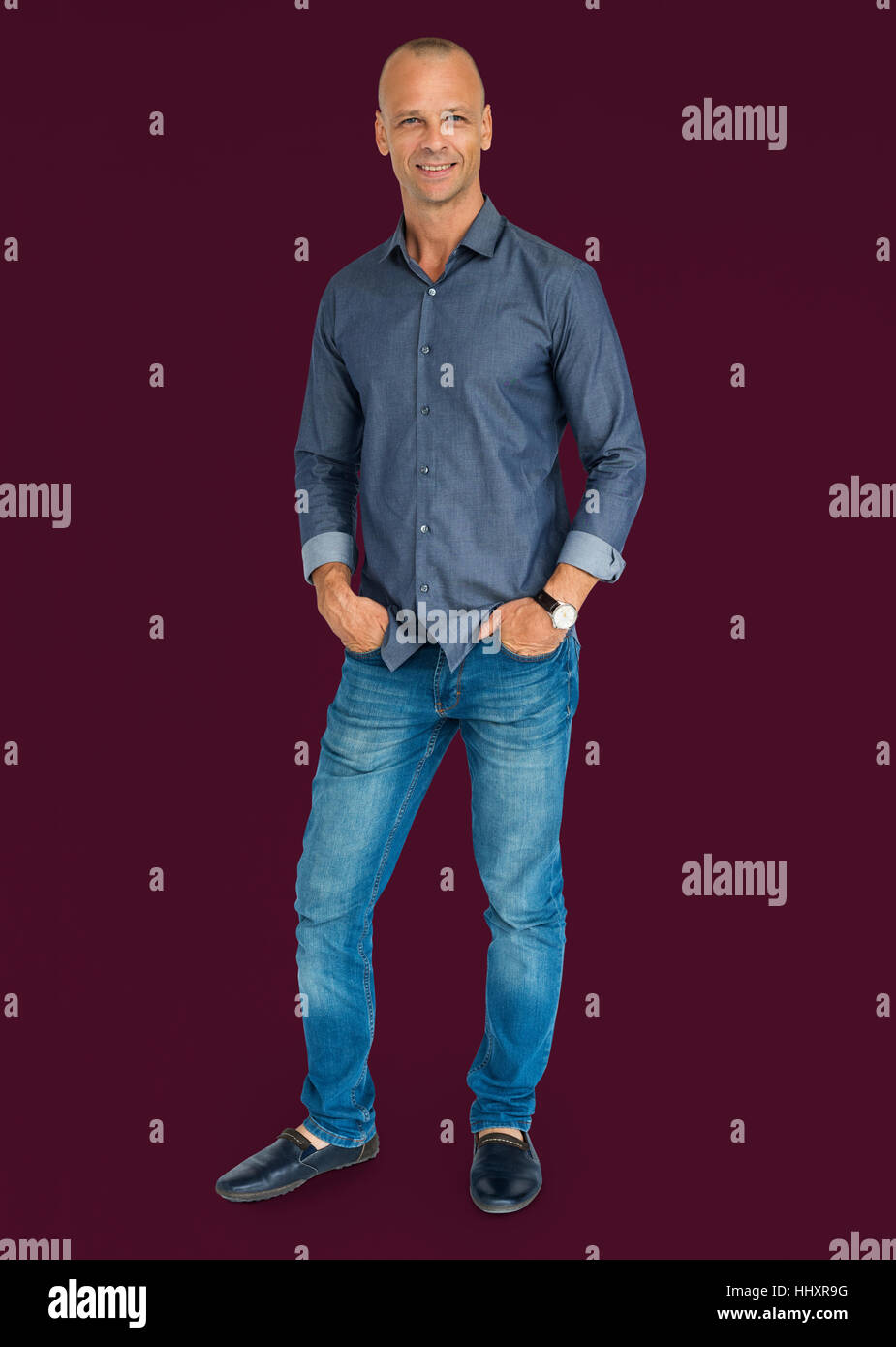 People Man Full Body Studio Shoot Concept Stock Photo Alamy