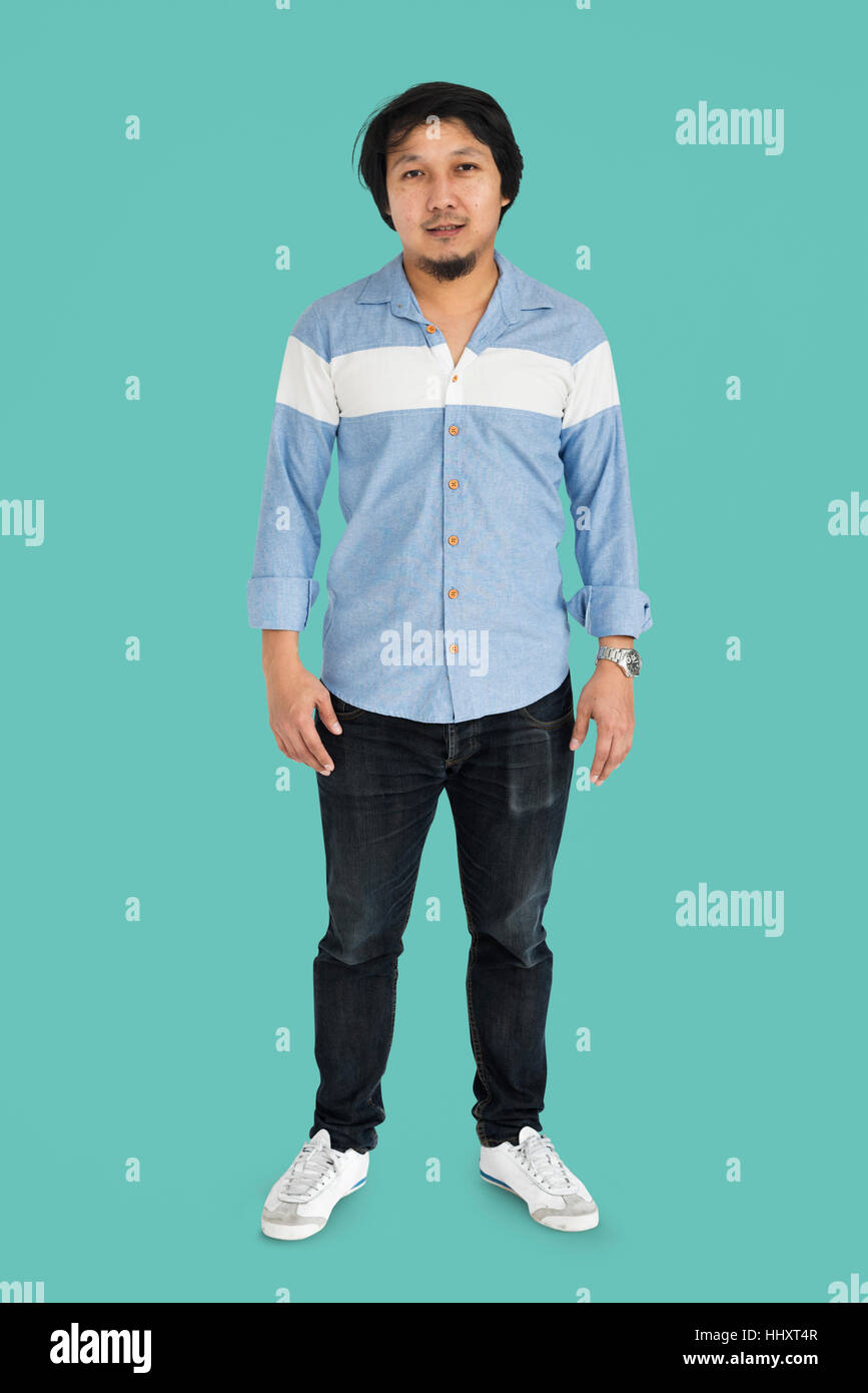 People Man Full Body Studio Shoot Concept Stock Photo Alamy