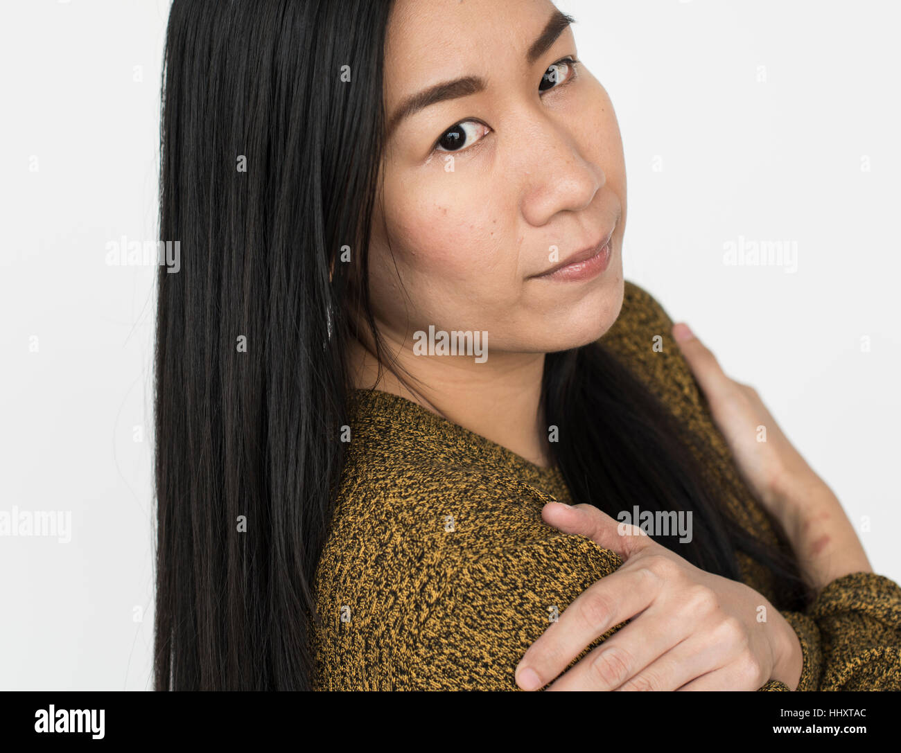 Asian Ethnicity Woman Portrait Casual Concept Stock Photo - Alamy