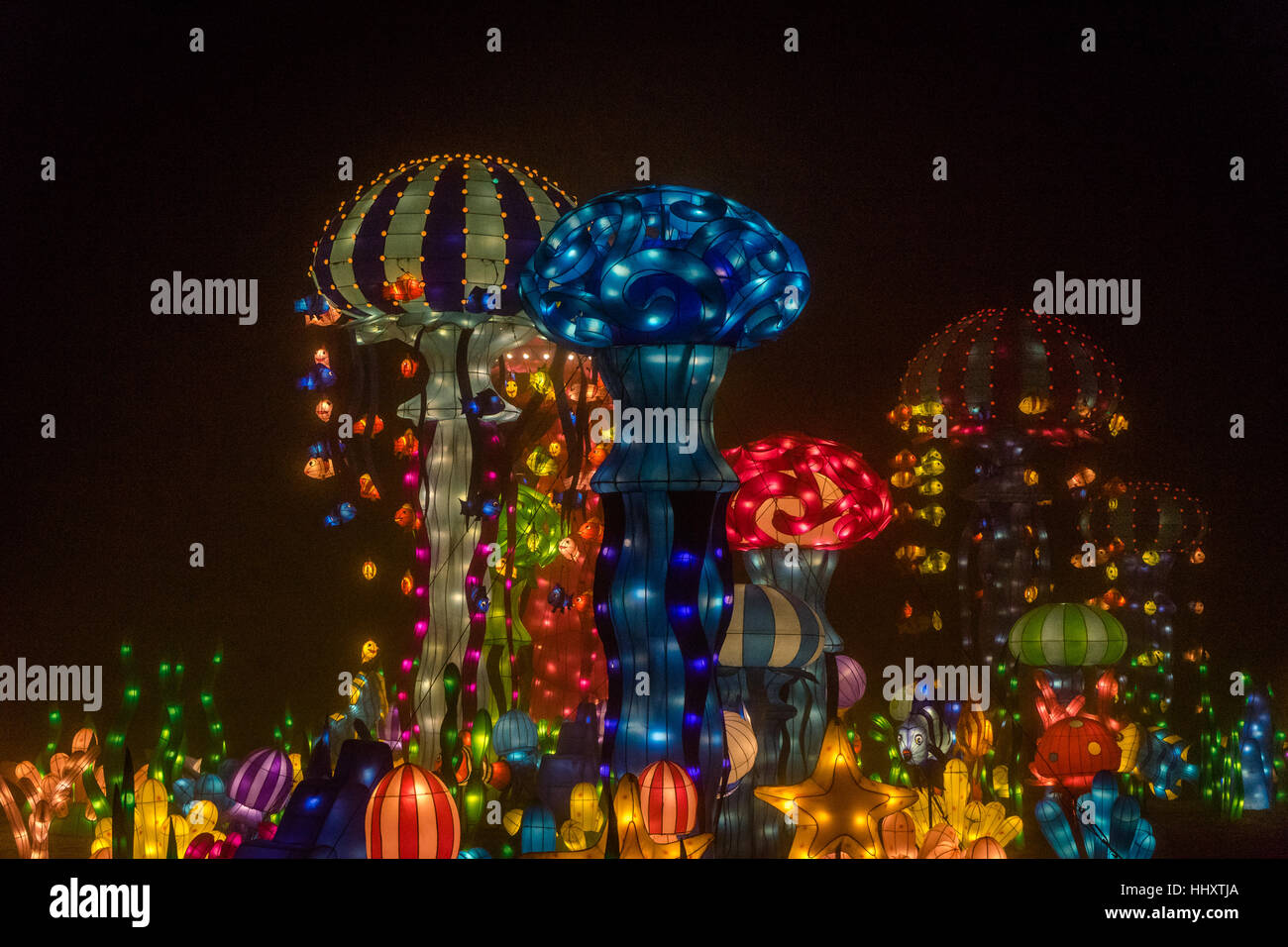 Magical (Chinese) Lantern Festival,Roundhay Park, Leeds, United Kingdon  Stock Photo - Alamy