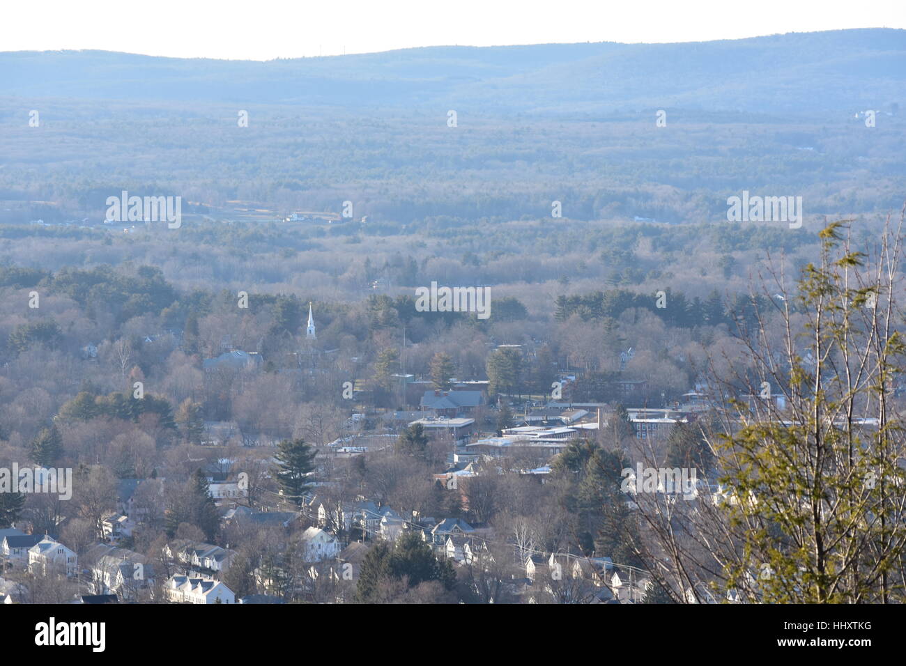 New England Winter Valley Landscape Series Stock Photo - Alamy