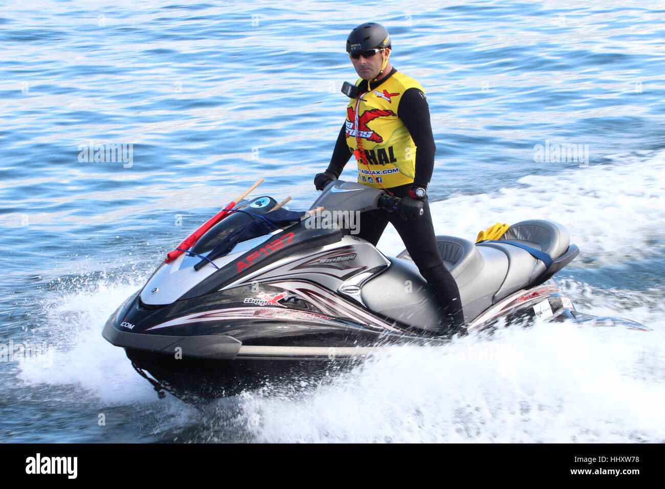 A race marshall covering the P1 Superstock and AquaCross races at the ...