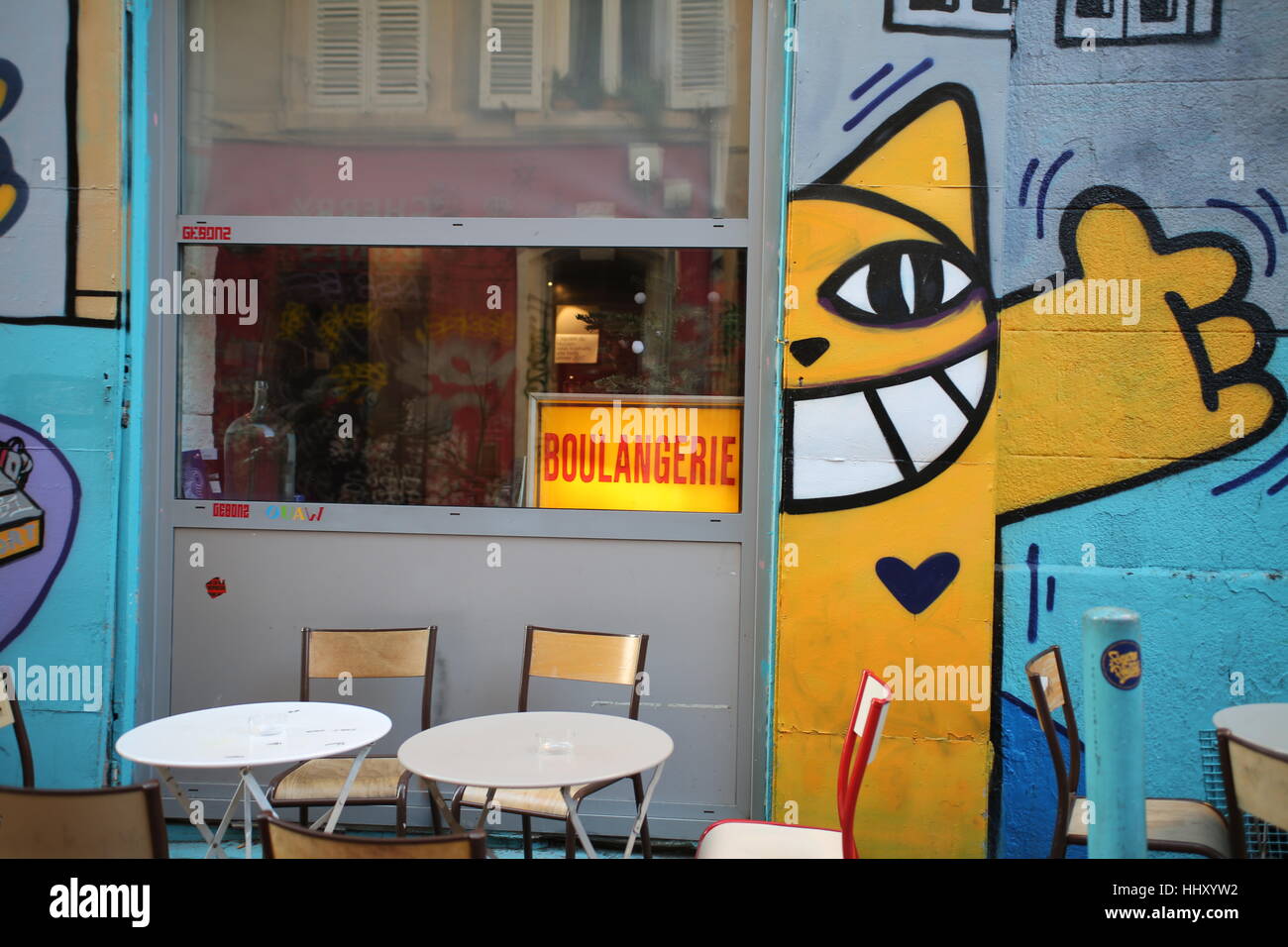 Boulangerie at Cours Julien, Marseille, France Stock Photo