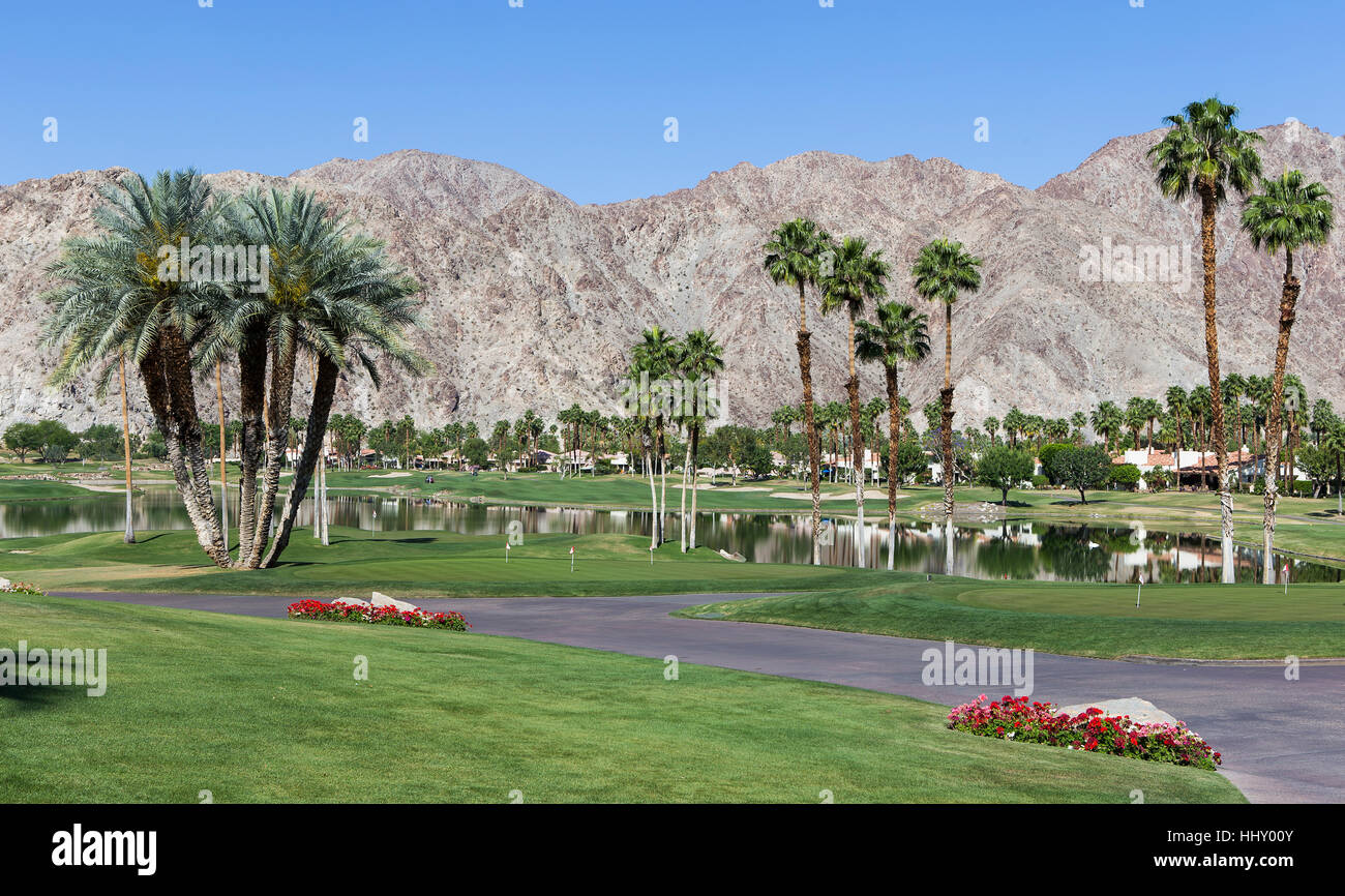 Pga West golf course in La Quinta, Palm Springs, California, usa Stock
