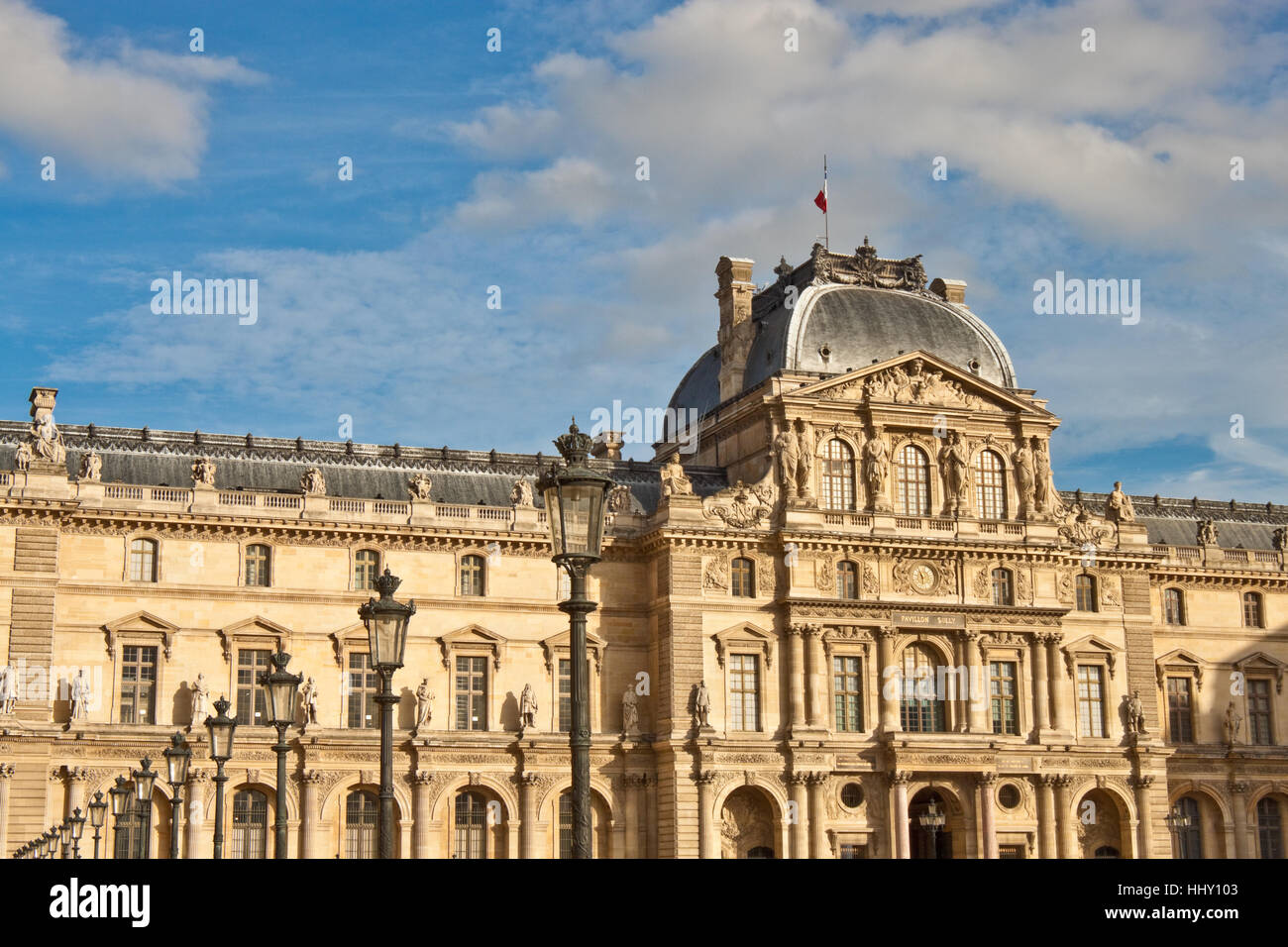 Musee du Louvre, Louvre museum in Paris, France. Stock Photo