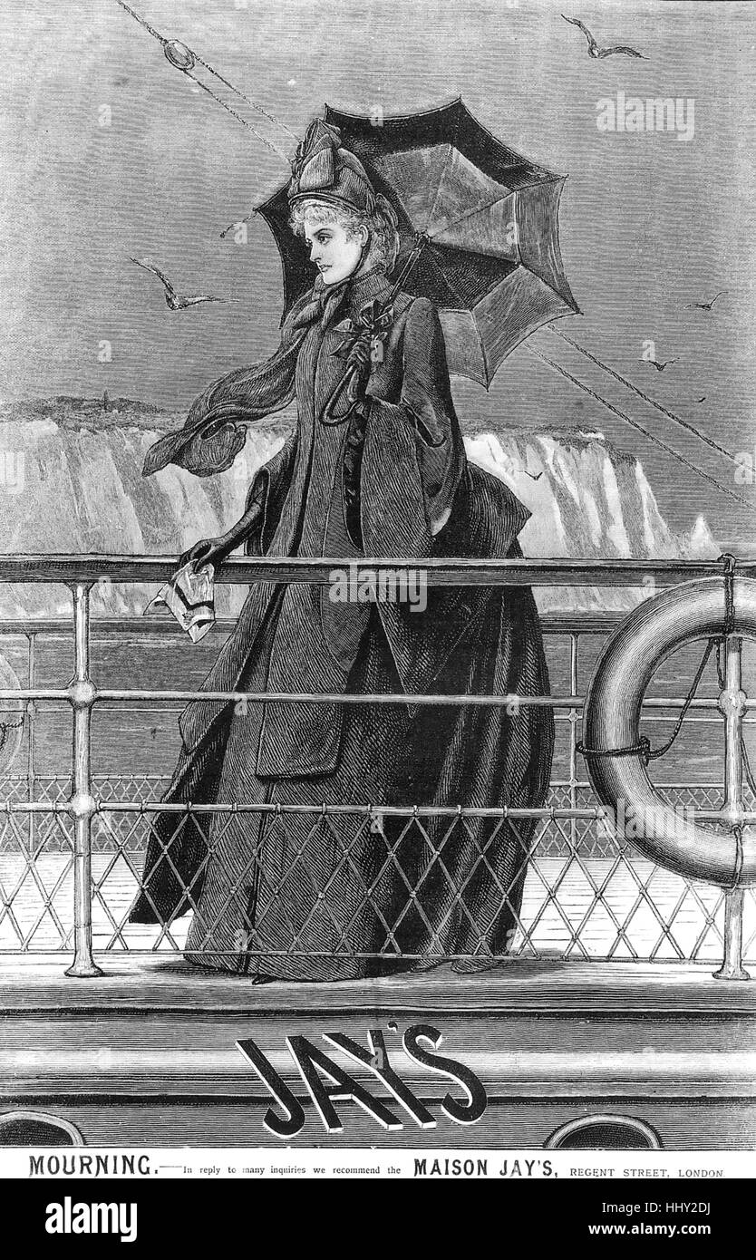 JAY'S MOURNING WAREHOUSE An advert for the funeral company at the