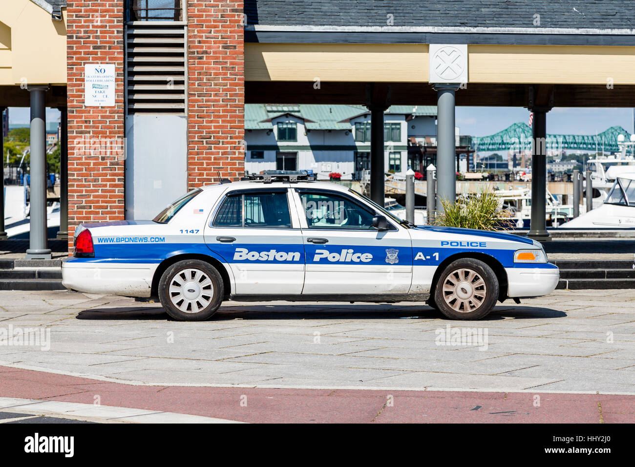Boston police car hi-res stock photography and images - Alamy