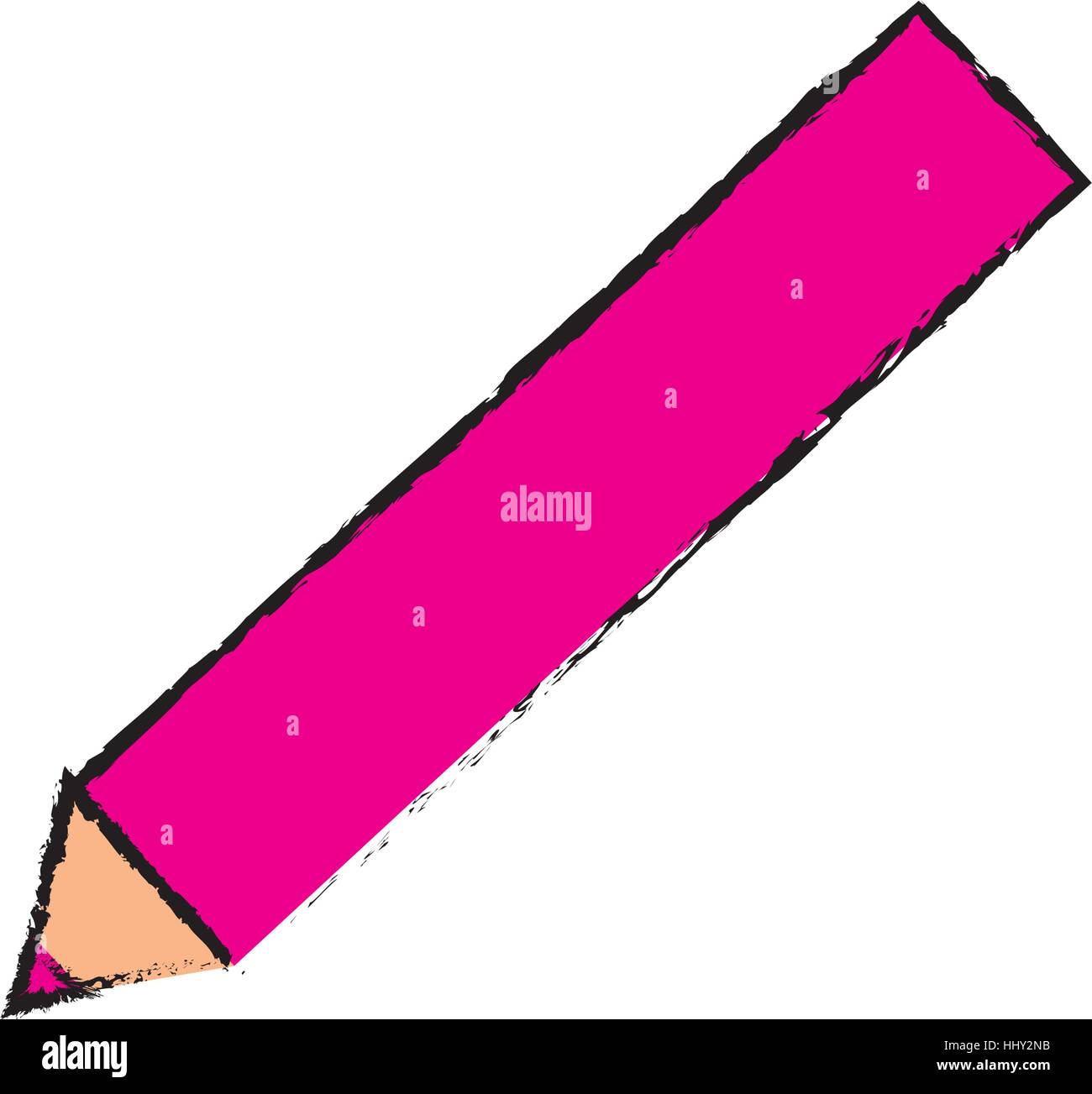 Wooden colored pencil Stock Vector Image & Art - Alamy