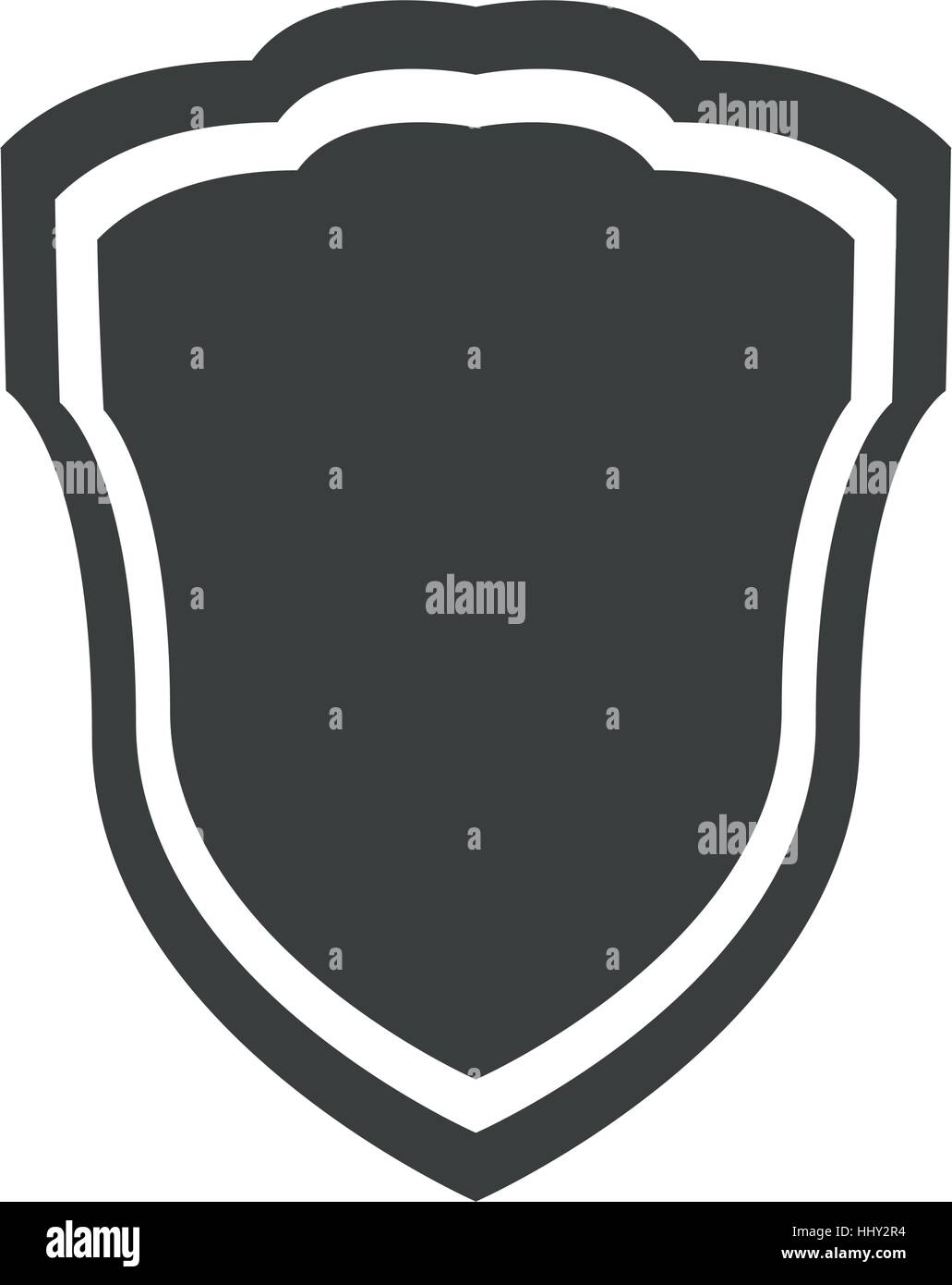 shield protection insignia security guard banner Stock Vector Image