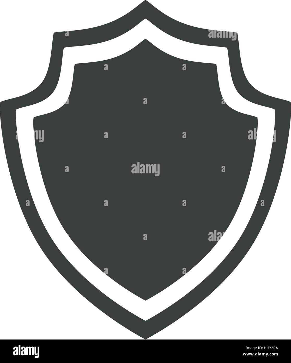 shield protection insignia security badge icon Stock Vector Image