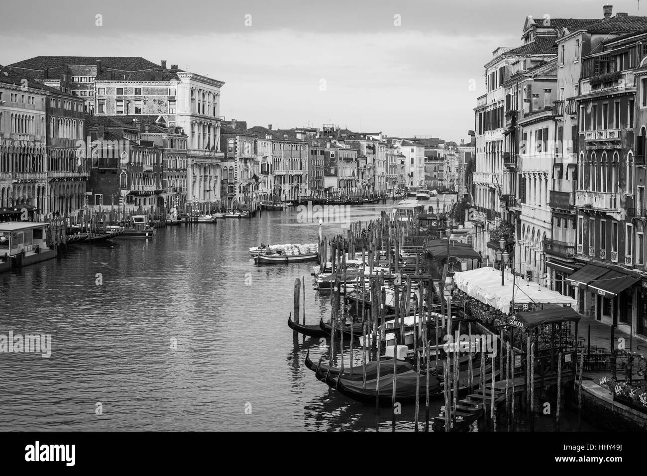 Canal Grande is the most important canal of Venice with wonderful viewpoints Stock Photo